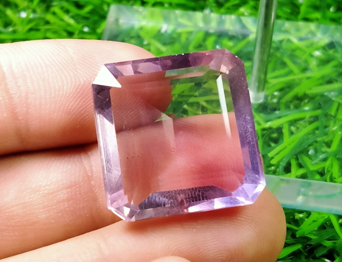 ARSAA GEMS AND MINERALSNatural good quality faceted square shape flourite gem - Premium  from ARSAA GEMS AND MINERALS - Just $55.00! Shop now at ARSAA GEMS AND MINERALS