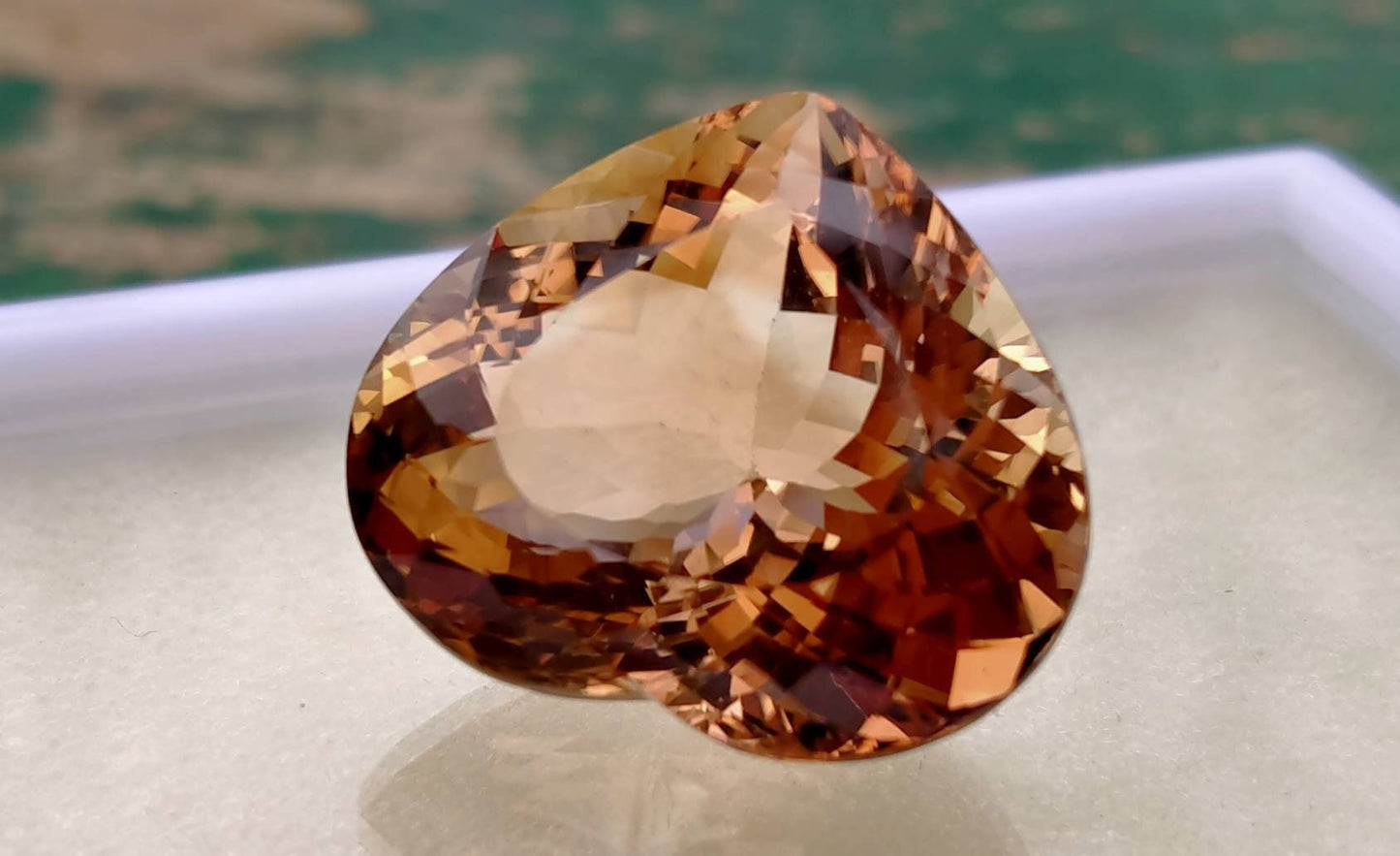 ARSAA GEMS AND MINERALSNatural good quality beautiful heated heart shape 39 carats topaz loose gem - Premium  from ARSAA GEMS AND MINERALS - Just $170.00! Shop now at ARSAA GEMS AND MINERALS