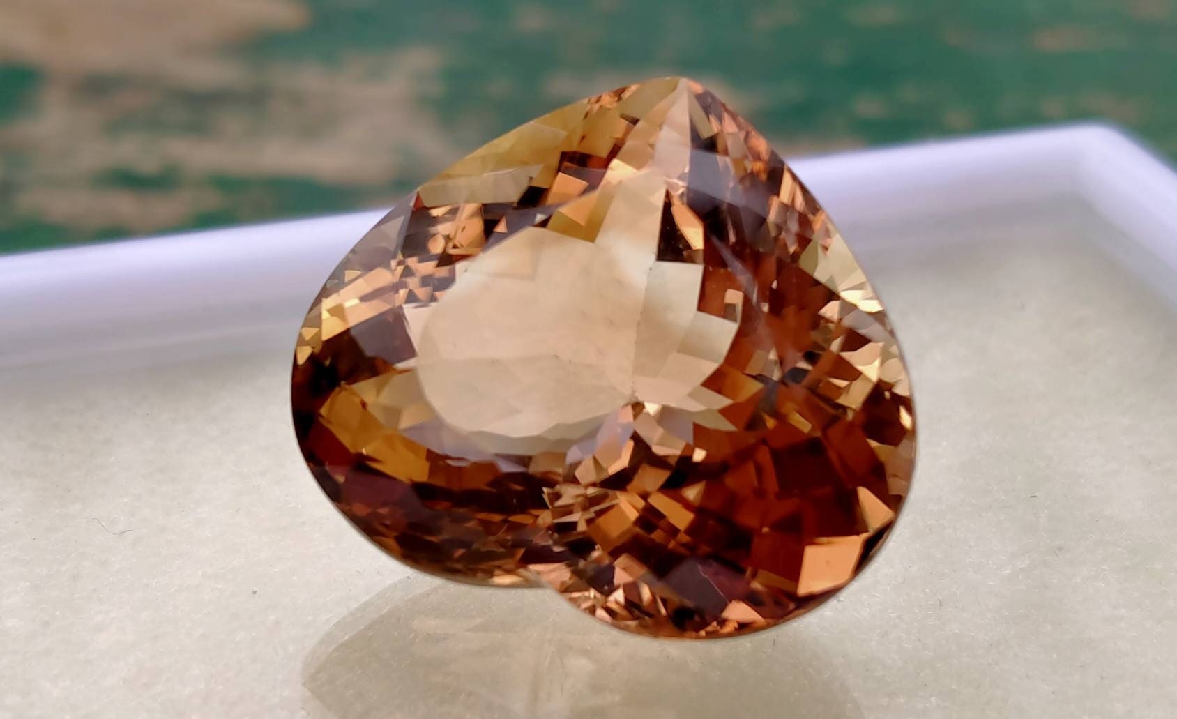 ARSAA GEMS AND MINERALSNatural good quality beautiful heated heart shape 39 carats topaz loose gem - Premium  from ARSAA GEMS AND MINERALS - Just $170.00! Shop now at ARSAA GEMS AND MINERALS
