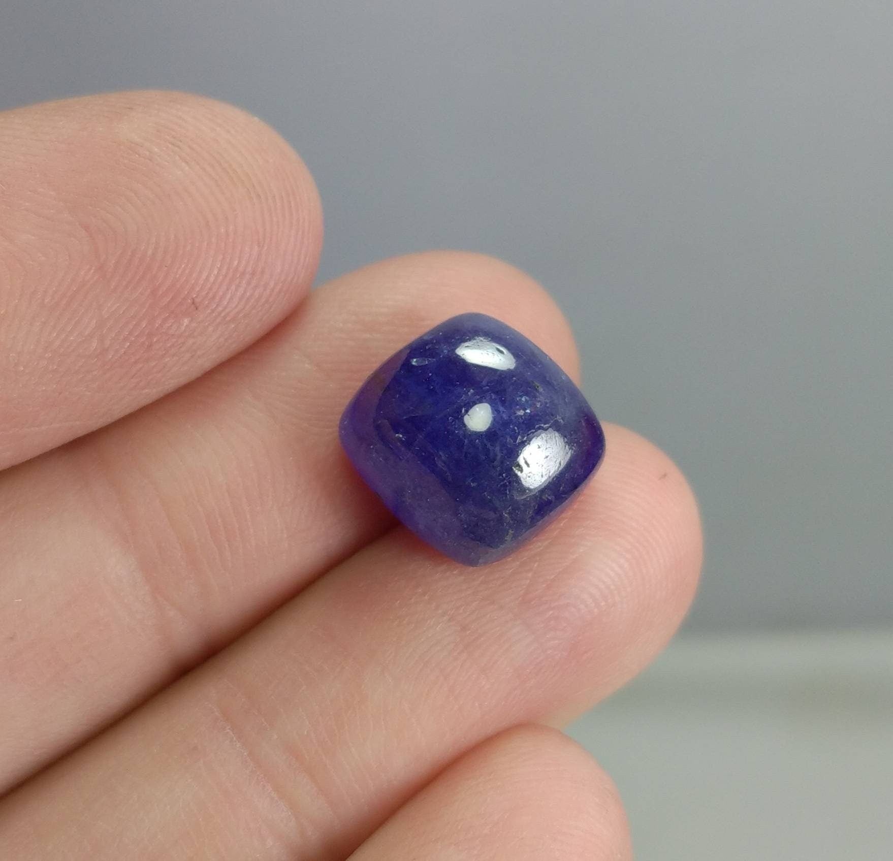 ARSAA GEMS AND MINERALSNatural high grade 9.5 carats blue square shape tanzanite cabochon - Premium  from ARSAA GEMS AND MINERALS - Just $25.00! Shop now at ARSAA GEMS AND MINERALS