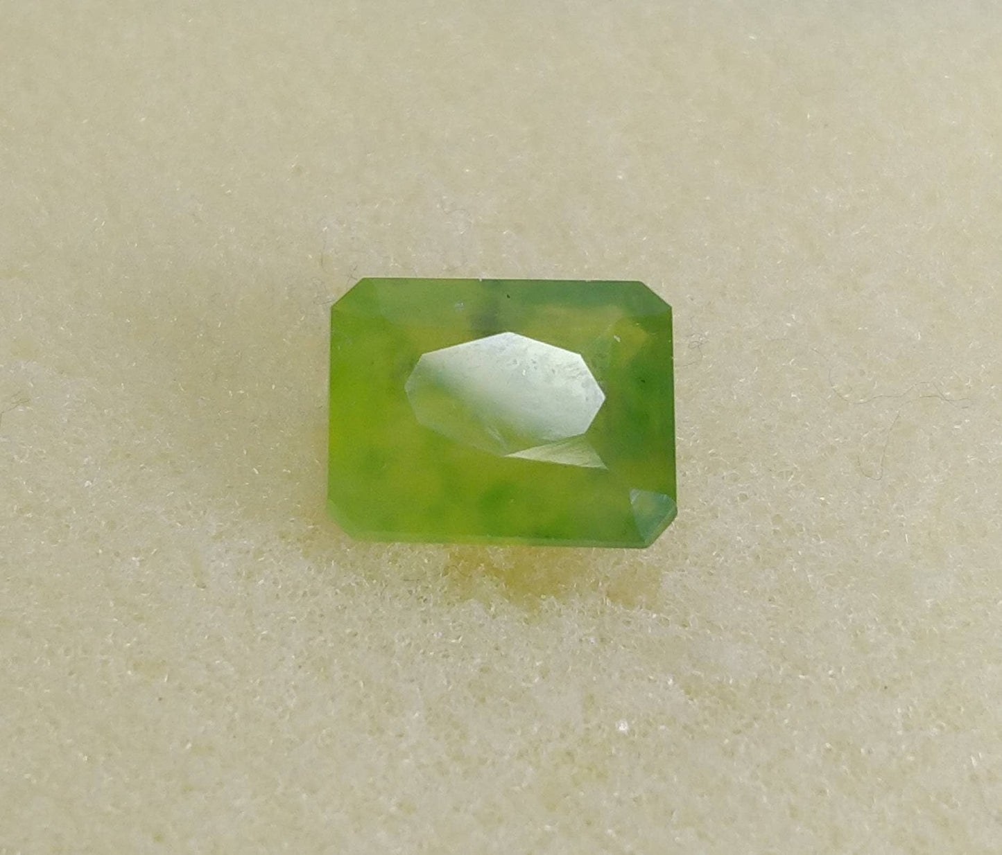 ARSAA GEMS AND MINERALSNatural fine quality beautiful 5.5 carat radiant shape faceted green hydrograssular garnet gem - Premium  from ARSAA GEMS AND MINERALS - Just $12.00! Shop now at ARSAA GEMS AND MINERALS
