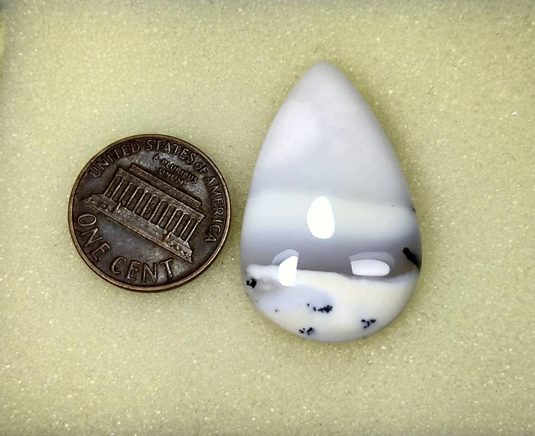 ARSAA GEMS AND MINERALSNatural top quality beautiful 32 carat pear shape dendritic opal cabochon - Premium  from ARSAA GEMS AND MINERALS - Just $12.00! Shop now at ARSAA GEMS AND MINERALS