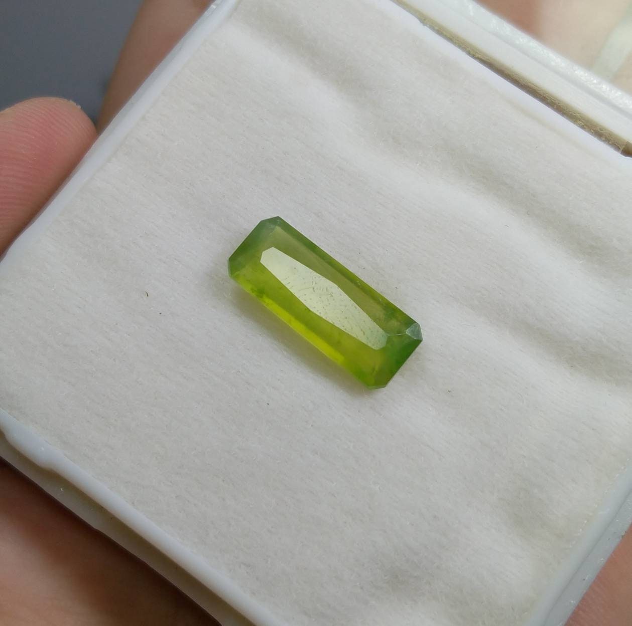 ARSAA GEMS AND MINERALSNatural top quality beautiful 6 carats radiant shape faceted hydrograssular green garnet gem - Premium  from ARSAA GEMS AND MINERALS - Just $14.00! Shop now at ARSAA GEMS AND MINERALS