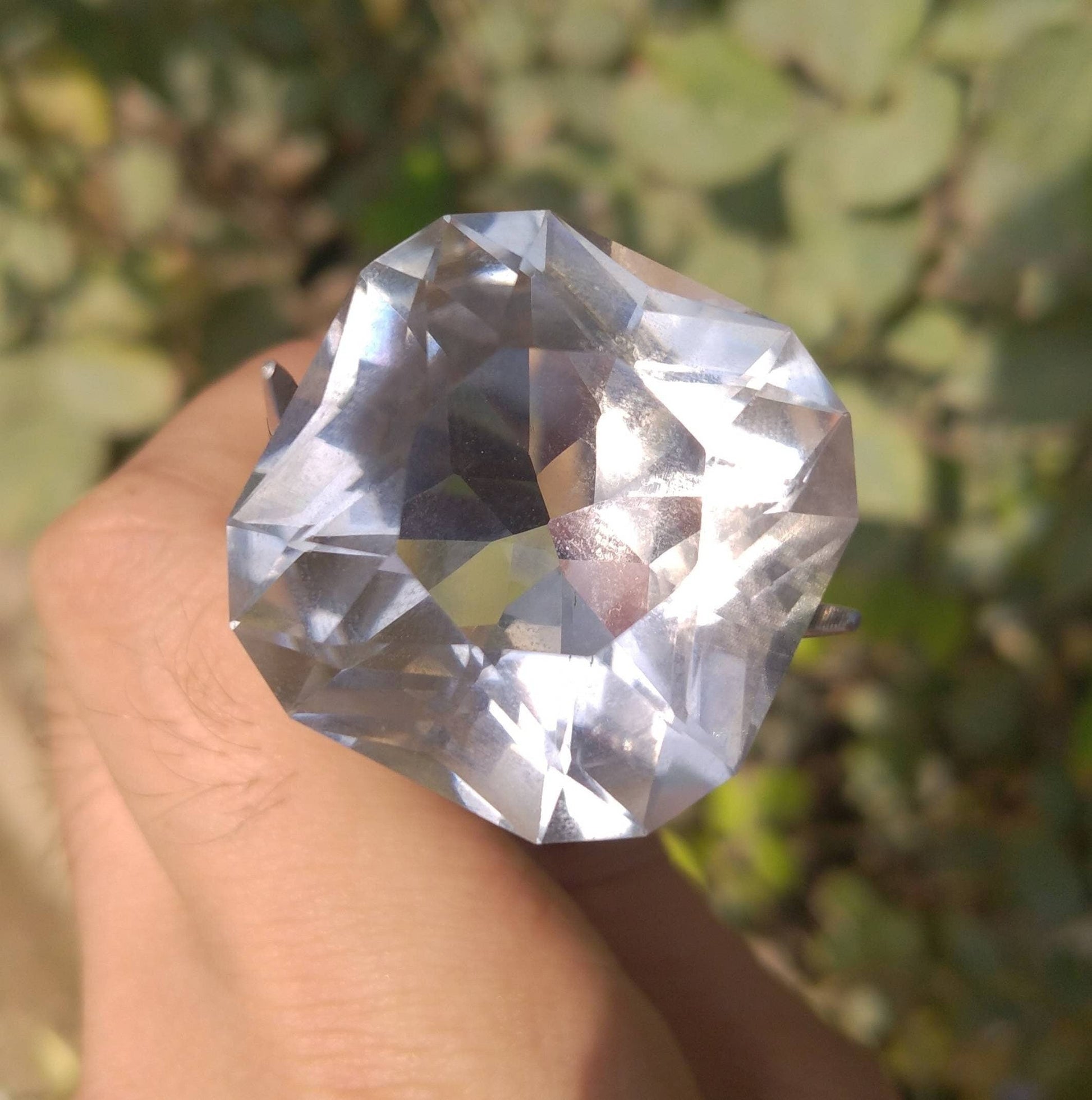 ARSAA GEMS AND MINERALSNatural top quality beautiful 99 carats cushion cut shape eye clean clarity Faceted big size Quartz gem - Premium  from ARSAA GEMS AND MINERALS - Just $80.00! Shop now at ARSAA GEMS AND MINERALS