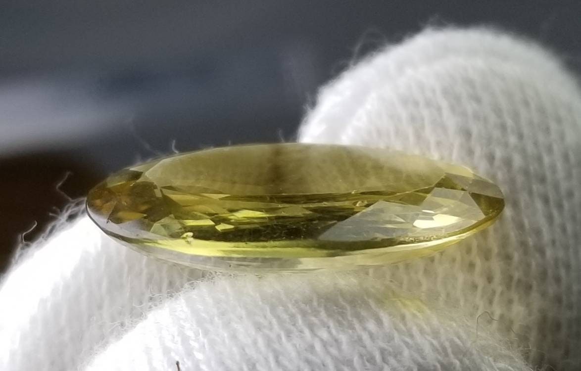ARSAA GEMS AND MINERALSNatural top quality faceted ring size yellow apatite gem - Premium  from ARSAA GEMS AND MINERALS - Just $47.00! Shop now at ARSAA GEMS AND MINERALS