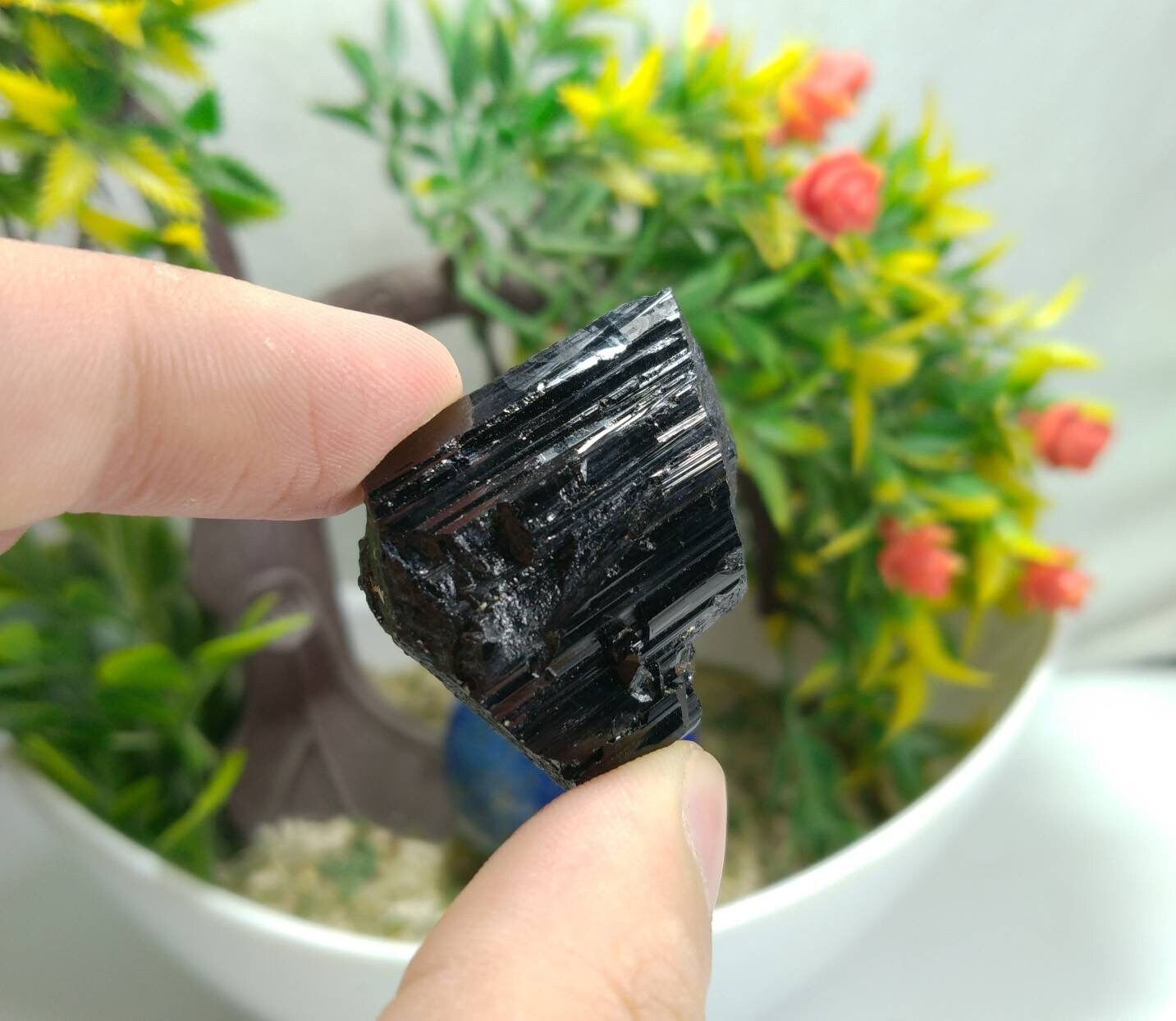 ARSAA GEMS AND MINERALSNatural Fine quality beautiful 25 grams Black Tourmaline Schorl crystal - Premium  from ARSAA GEMS AND MINERALS - Just $20.00! Shop now at ARSAA GEMS AND MINERALS