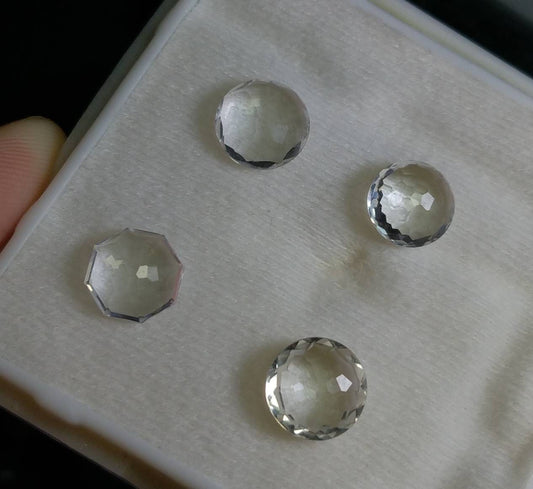 ARSAA GEMS AND MINERALSNatural top quality beautiful 10 carats small set of rose cut Faceted quartz Cabochons - Premium  from ARSAA GEMS AND MINERALS - Just $15.00! Shop now at ARSAA GEMS AND MINERALS