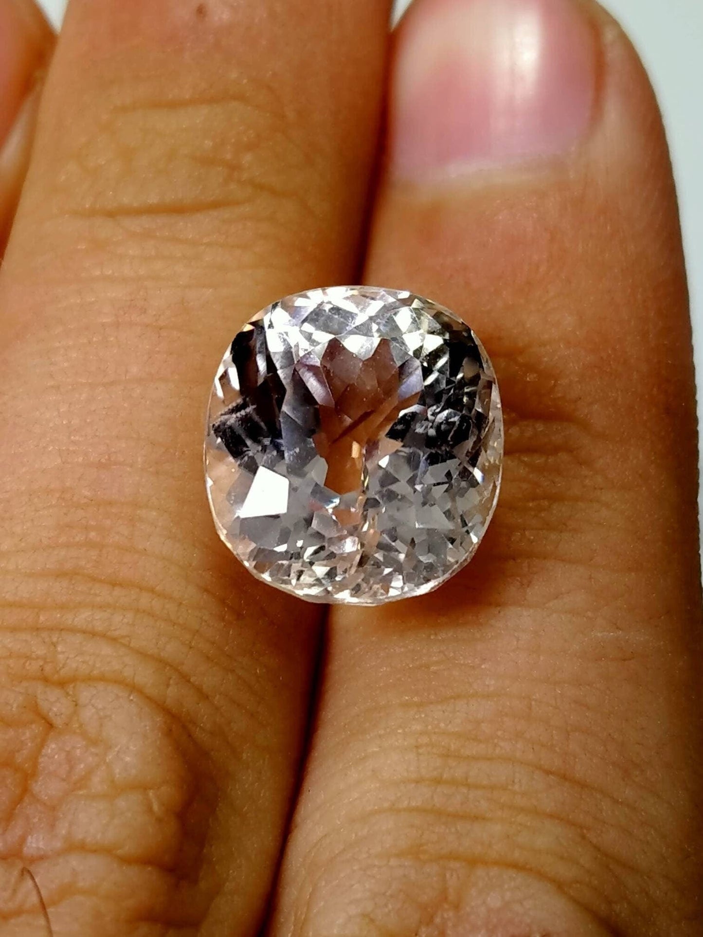 ARSAA GEMS AND MINERALSNatural top quality beautiful 10 carat Faceted Kunzite gem - Premium  from ARSAA GEMS AND MINERALS - Just $30.00! Shop now at ARSAA GEMS AND MINERALS