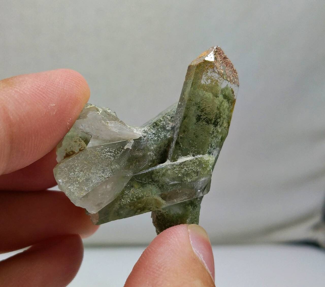 ARSAA GEMS AND MINERALSNatural top quality beautiful 18.6 grams chlorine quartz Crystal - Premium  from ARSAA GEMS AND MINERALS - Just $23.00! Shop now at ARSAA GEMS AND MINERALS