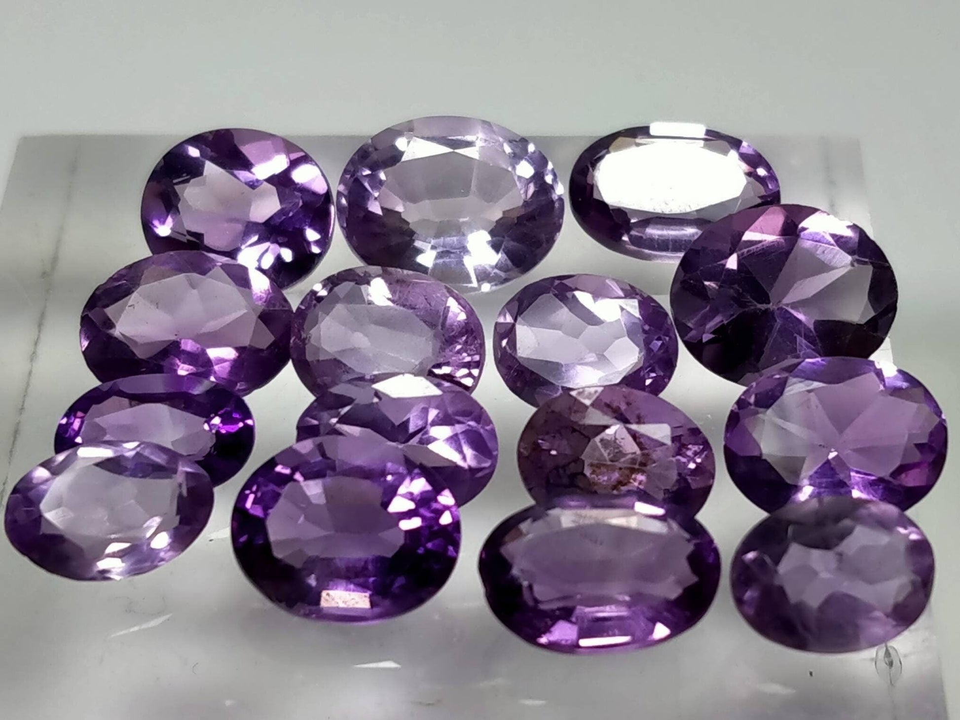 ARSAA GEMS AND MINERALSNatural top quality beautiful 22 carats Faceted calibrated amythest gems - Premium  from ARSAA GEMS AND MINERALS - Just $65.00! Shop now at ARSAA GEMS AND MINERALS