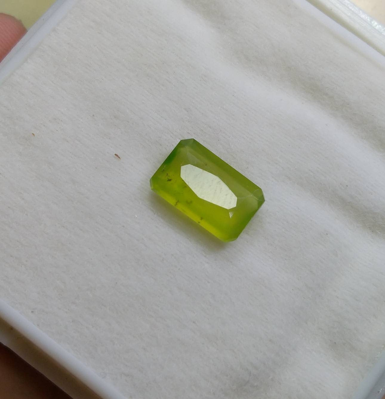 ARSAA GEMS AND MINERALSNatural top quality beautiful 5 carat radiant shape Faceted green hydrograssular garnet gem - Premium  from ARSAA GEMS AND MINERALS - Just $12.00! Shop now at ARSAA GEMS AND MINERALS