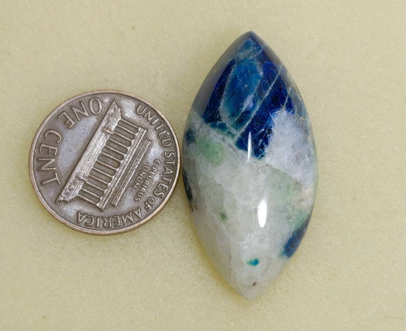 ARSAA GEMS AND MINERALSNatural top quality beautiful 35 carats large size UV reactive afghan hauyne var.lazurite Cabochon - Premium  from ARSAA GEMS AND MINERALS - Just $35.00! Shop now at ARSAA GEMS AND MINERALS