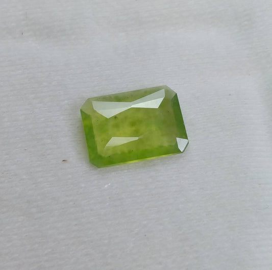 ARSAA GEMS AND MINERALSNatural top quality beautiful 6.5 carat radiant shape Faceted green hydrograssular garnet gem - Premium  from ARSAA GEMS AND MINERALS - Just $12.00! Shop now at ARSAA GEMS AND MINERALS