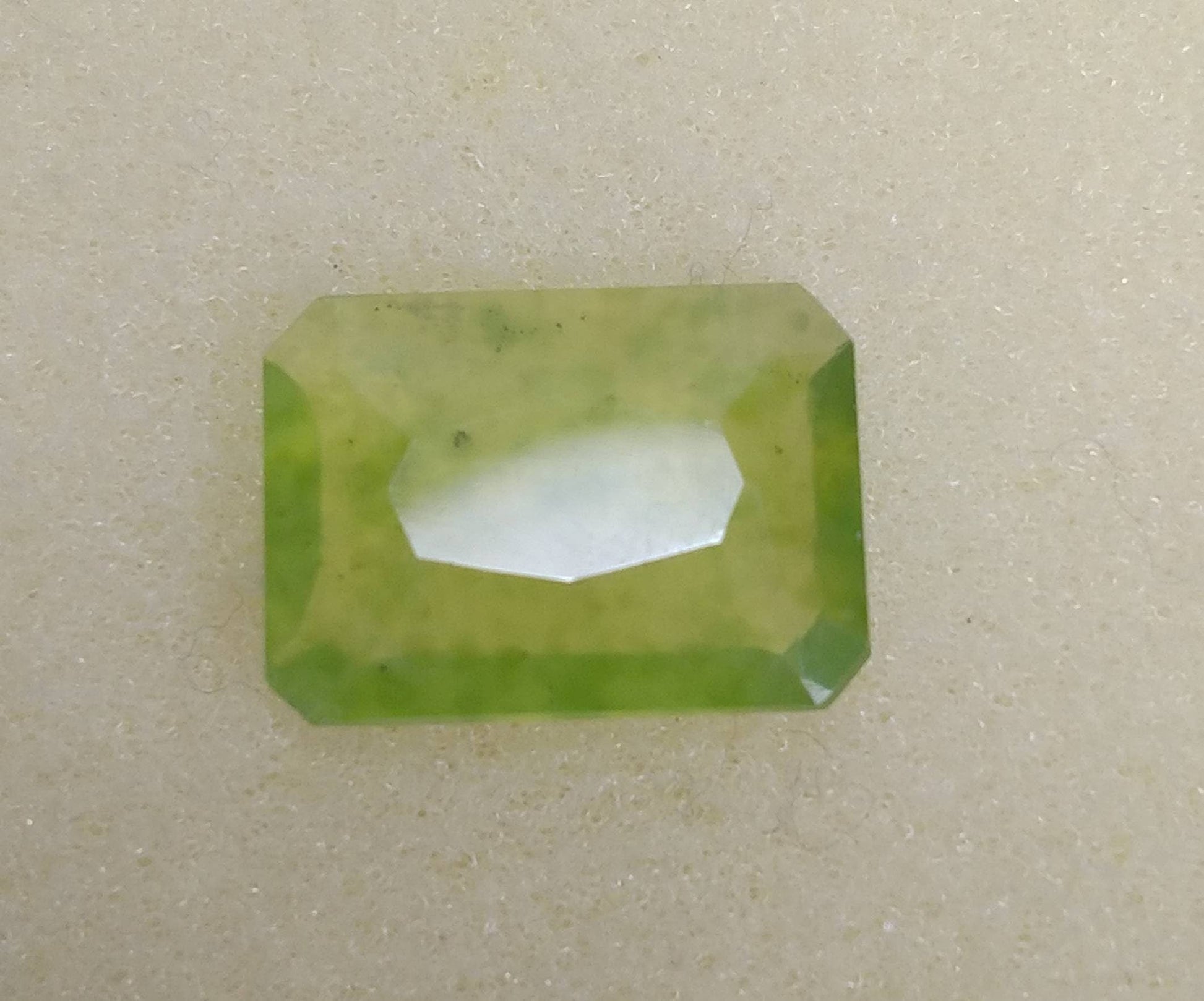 ARSAA GEMS AND MINERALSNatural top quality beautiful 6.5 carat radiant shape Faceted green hydrograssular garnet gem - Premium  from ARSAA GEMS AND MINERALS - Just $12.00! Shop now at ARSAA GEMS AND MINERALS