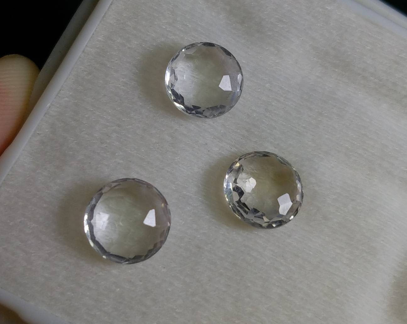 ARSAA GEMS AND MINERALSNatural top quality beautiful 9 carats small set of rose cut Faceted quartz Cabochons - Premium  from ARSAA GEMS AND MINERALS - Just $15.00! Shop now at ARSAA GEMS AND MINERALS