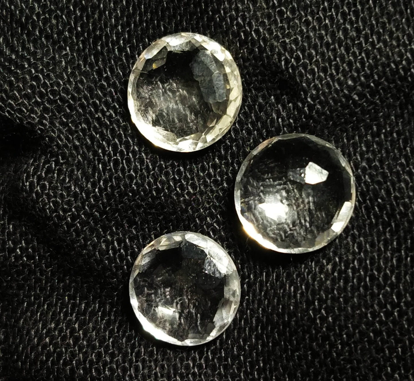 ARSAA GEMS AND MINERALSNatural top quality beautiful 9 carats small set of rose cut Faceted quartz Cabochons - Premium  from ARSAA GEMS AND MINERALS - Just $15.00! Shop now at ARSAA GEMS AND MINERALS