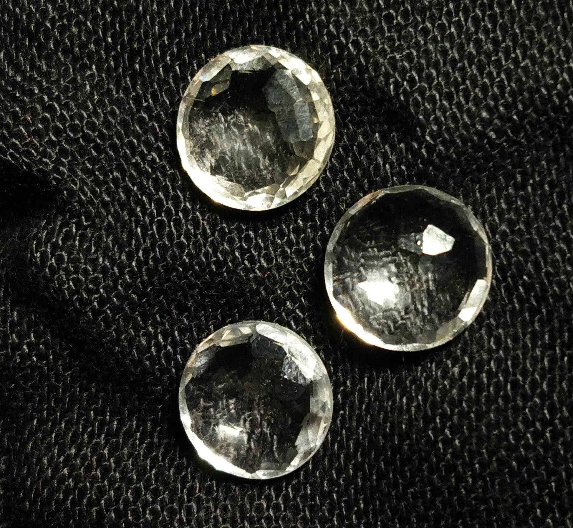 ARSAA GEMS AND MINERALSNatural top quality beautiful 9 carats small set of rose cut Faceted quartz Cabochons - Premium  from ARSAA GEMS AND MINERALS - Just $15.00! Shop now at ARSAA GEMS AND MINERALS