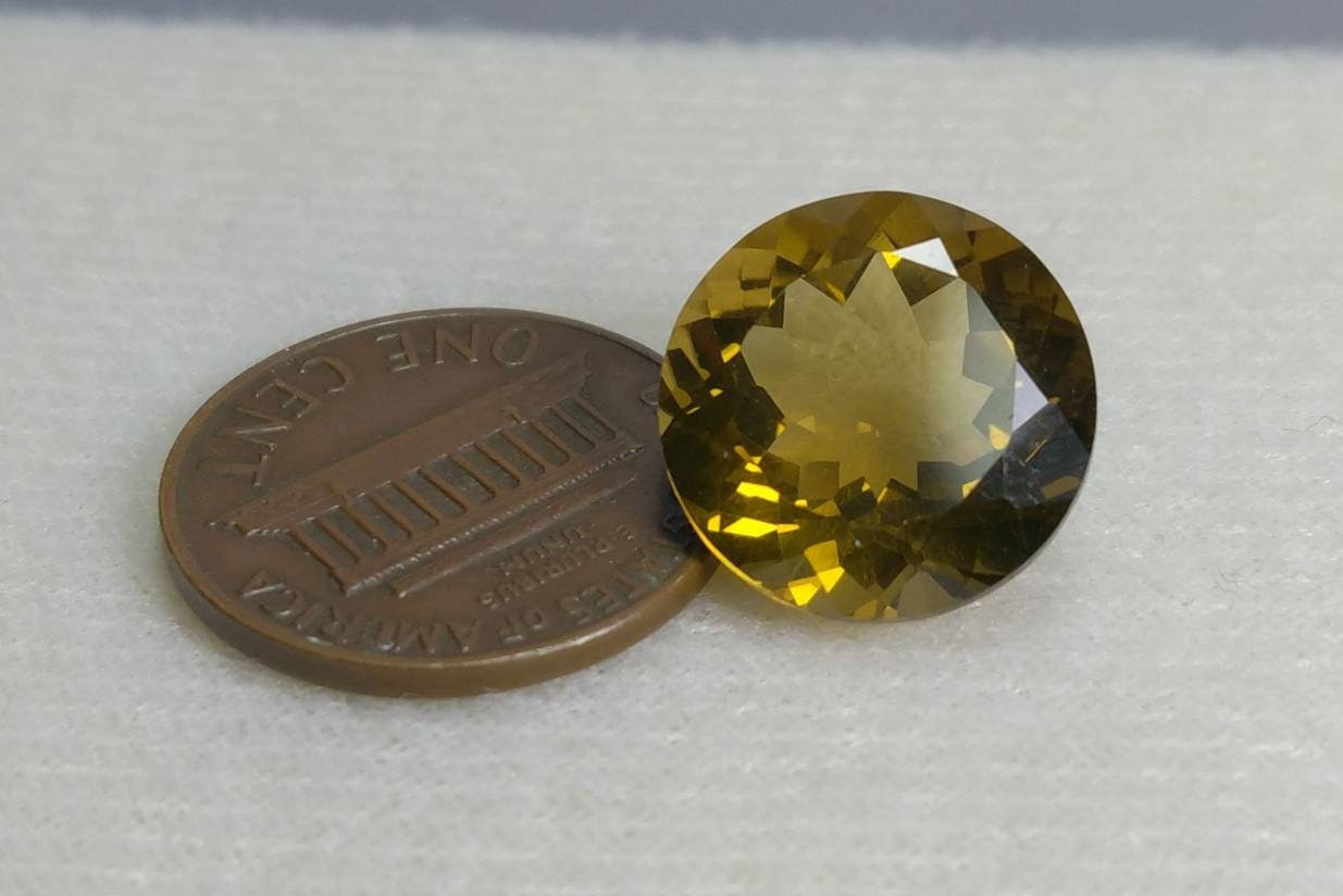 ARSAA GEMS AND MINERALSNatural top quality beautiful 9 carat round shape faceted citrine gem - Premium  from ARSAA GEMS AND MINERALS - Just $27.00! Shop now at ARSAA GEMS AND MINERALS
