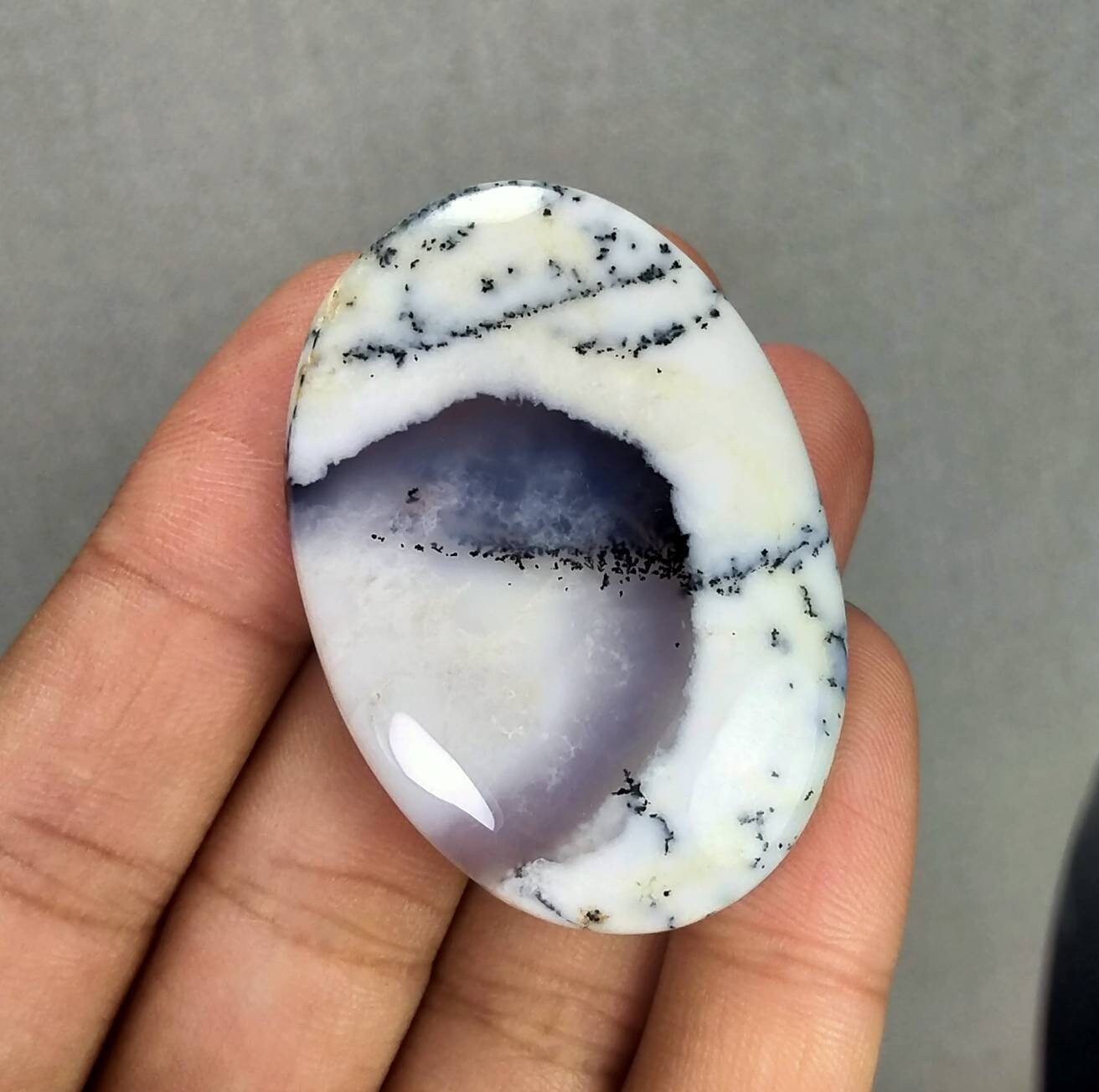ARSAA GEMS AND MINERALSNatural top quality beautiful dendritic opal cabochon - Premium  from ARSAA GEMS AND MINERALS - Just $16.00! Shop now at ARSAA GEMS AND MINERALS