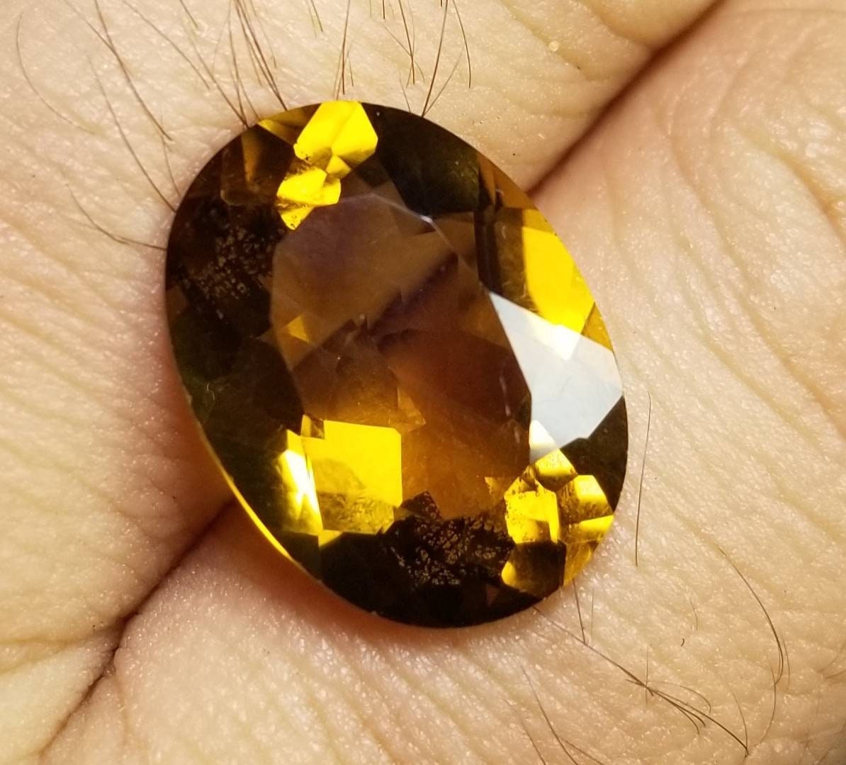 ARSAA GEMS AND MINERALSNatural top quality faceted ring size citrine gem - Premium  from ARSAA GEMS AND MINERALS - Just $25.00! Shop now at ARSAA GEMS AND MINERALS