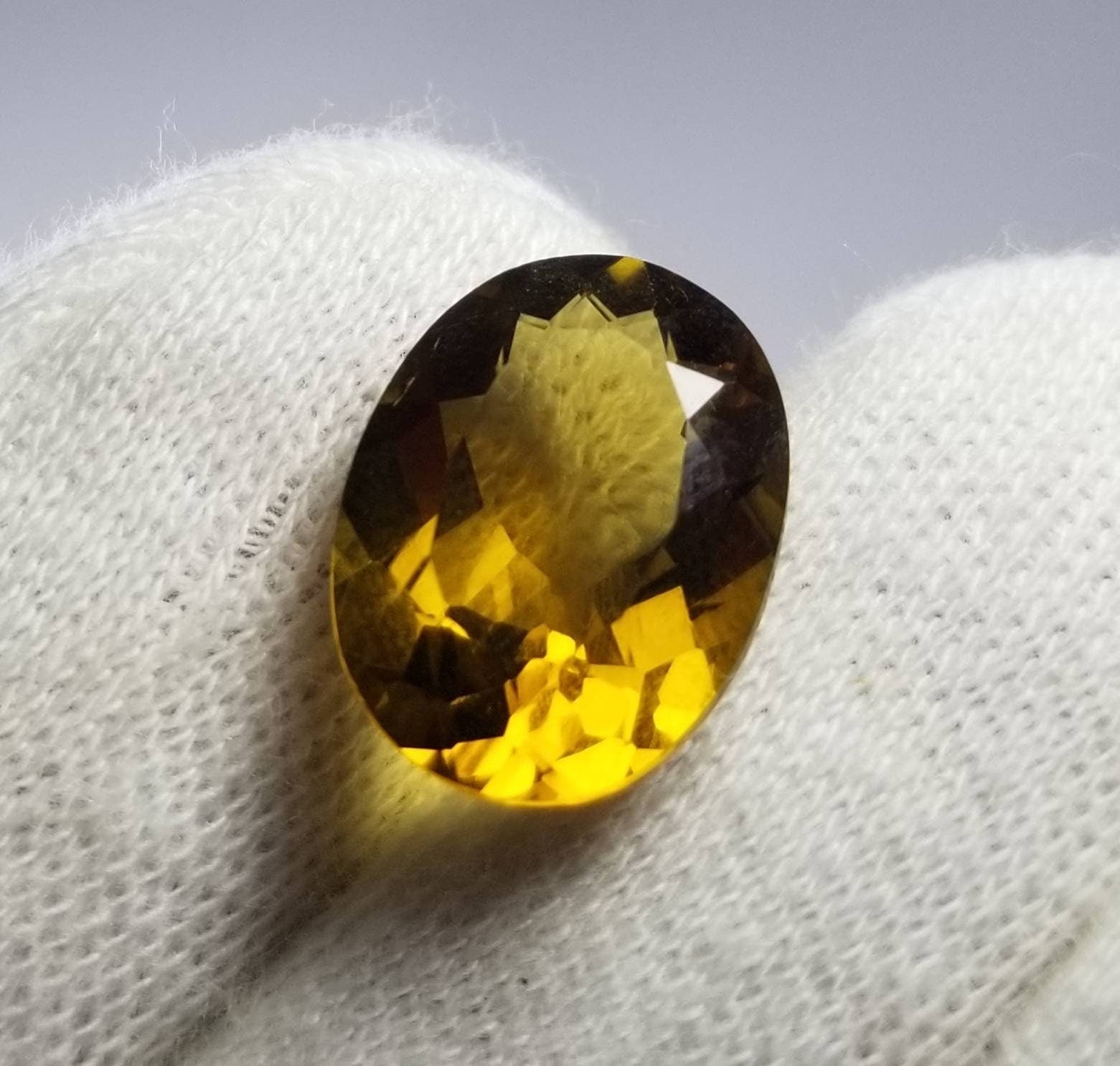 ARSAA GEMS AND MINERALSNatural top quality faceted ring size citrine gem - Premium  from ARSAA GEMS AND MINERALS - Just $25.00! Shop now at ARSAA GEMS AND MINERALS