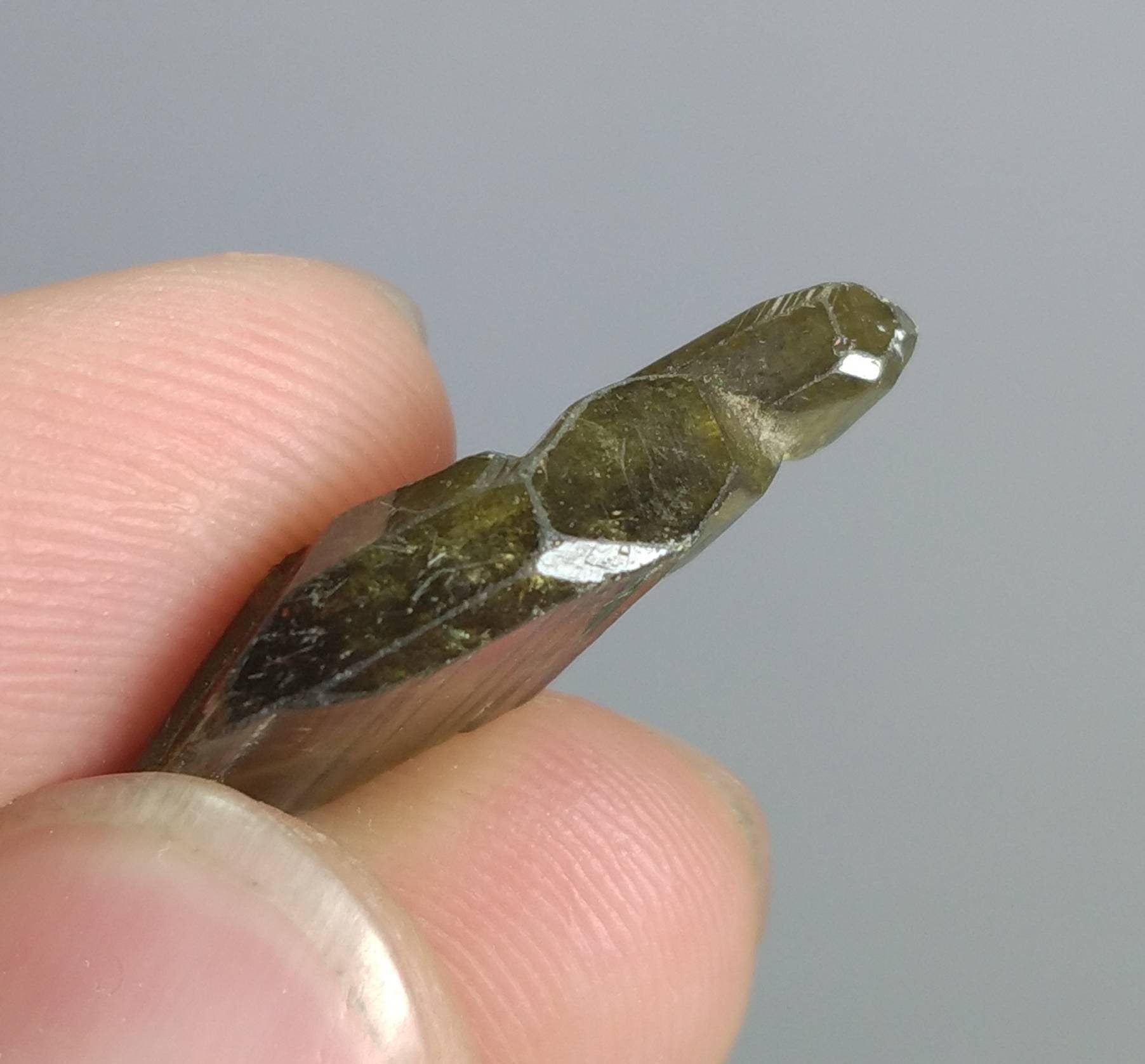 ARSAA GEMS AND MINERALSNatural aesthetic Beautiful 2.5 gram Faden epidote terminated crystal - Premium  from ARSAA GEMS AND MINERALS - Just $15.00! Shop now at ARSAA GEMS AND MINERALS