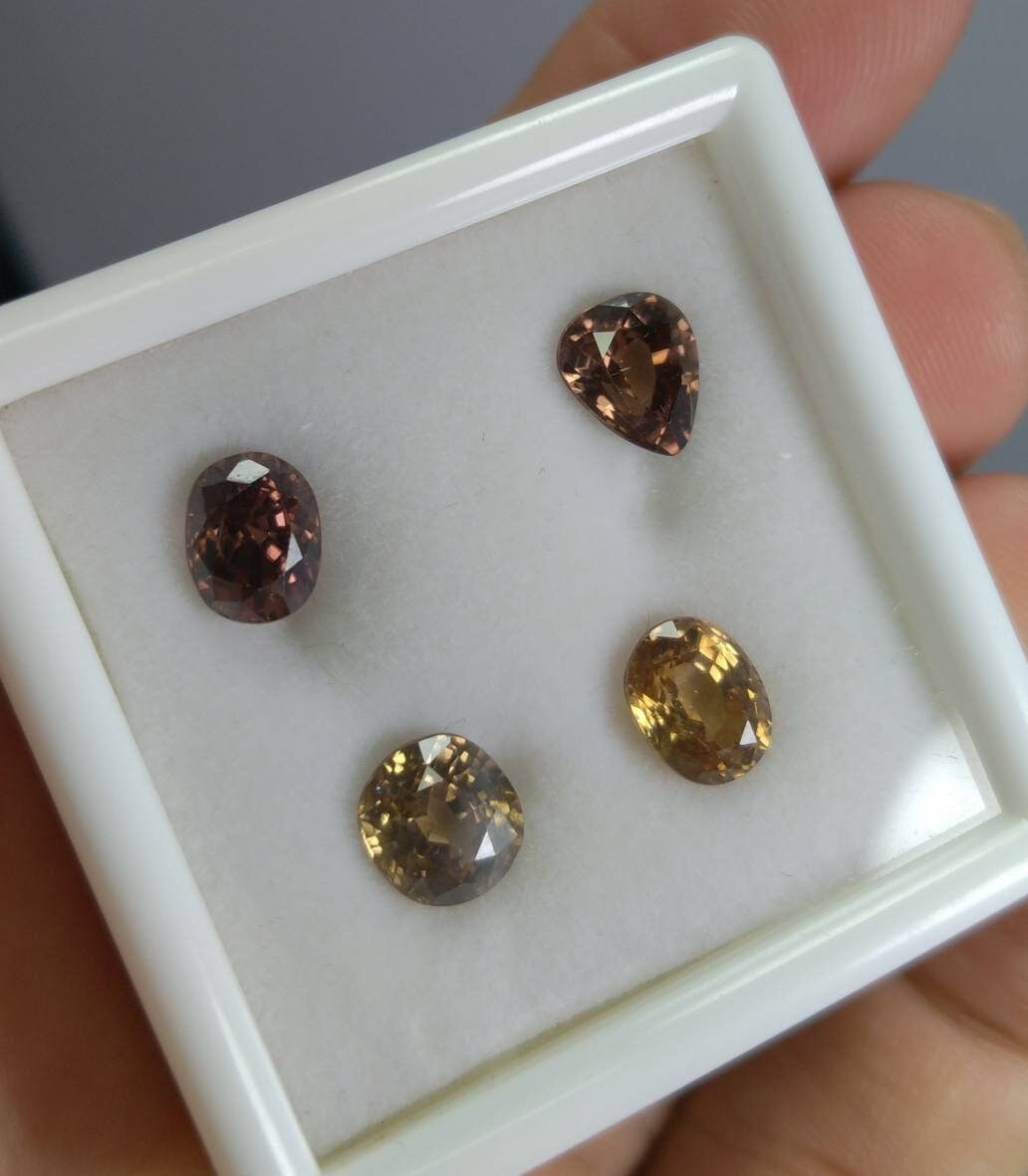 ARSAA GEMS AND MINERALSNatural aesthetic Beautiful 9 carats clear top quality faceted small jewellery set of zircon gems - Premium  from ARSAA GEMS AND MINERALS - Just $45.00! Shop now at ARSAA GEMS AND MINERALS