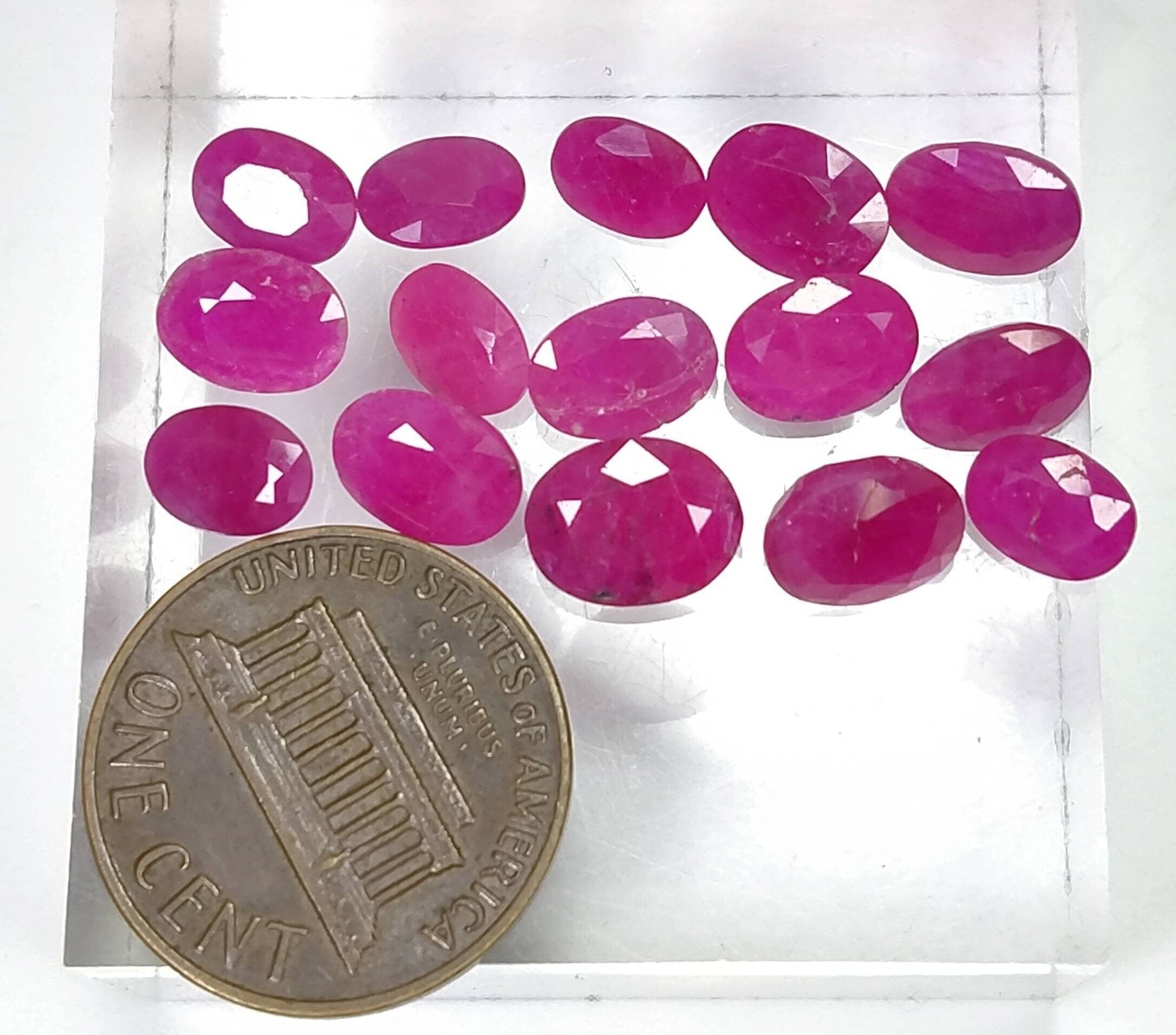 ARSAA GEMS AND MINERALSNatural Burmese ruby faceted Gems Calibrated ovals Heated - Premium  from ARSAA GEMS AND MINERALS - Just $42.00! Shop now at ARSAA GEMS AND MINERALS