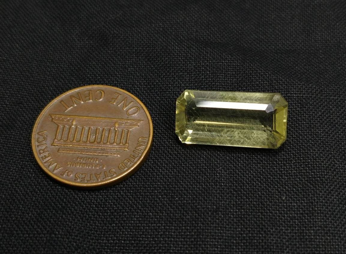 ARSAA GEMS AND MINERALSNatural top quality beautiful 8 carats faceted radiant shape yellow tourmaline gem - Premium  from ARSAA GEMS AND MINERALS - Just $120.00! Shop now at ARSAA GEMS AND MINERALS