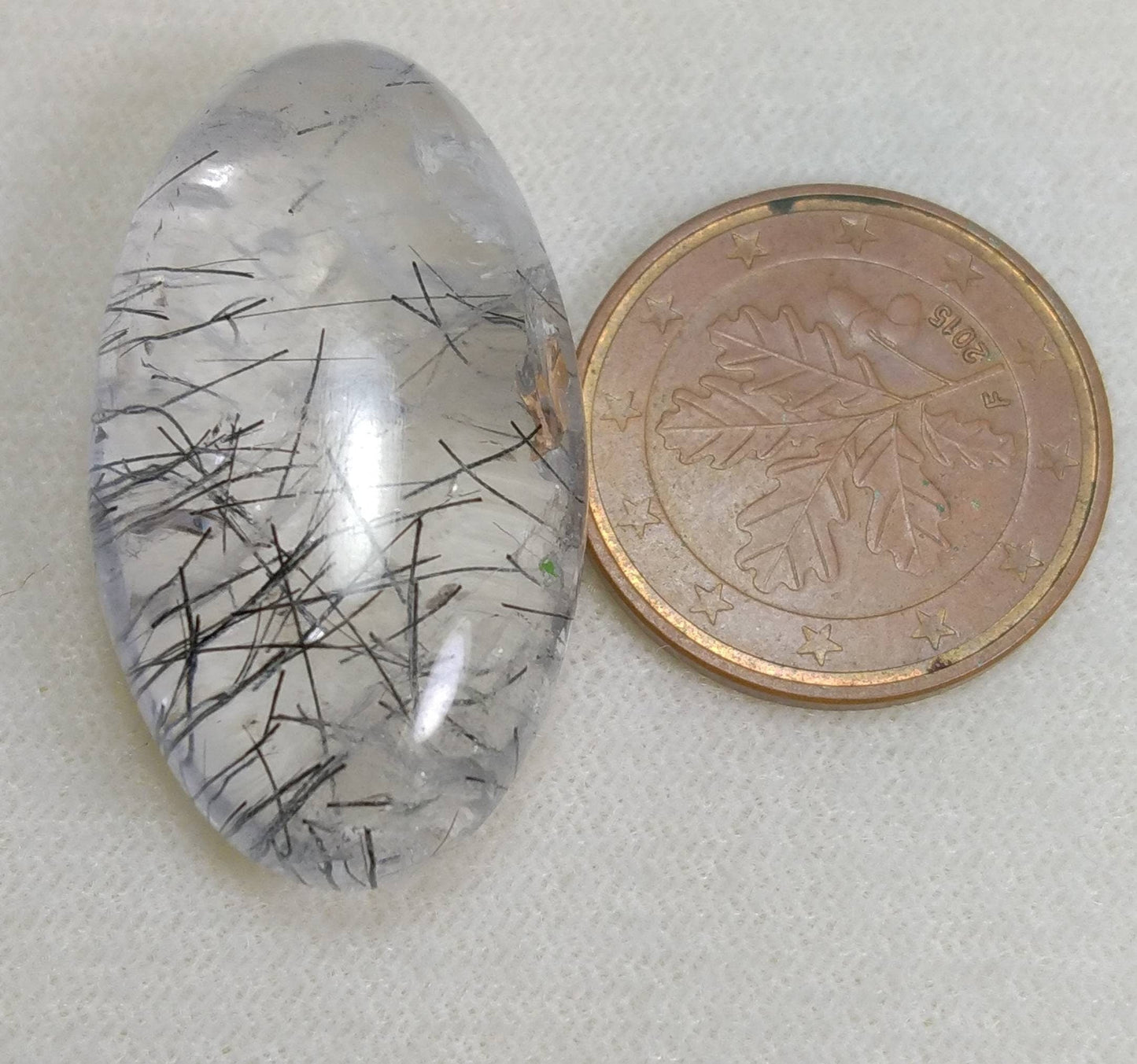 ARSAA GEMS AND MINERALSNatural fine quality beautiful 50 Carat oval shape black Tourmaline included quartz Cabochon - Premium  from ARSAA GEMS AND MINERALS - Just $30.00! Shop now at ARSAA GEMS AND MINERALS