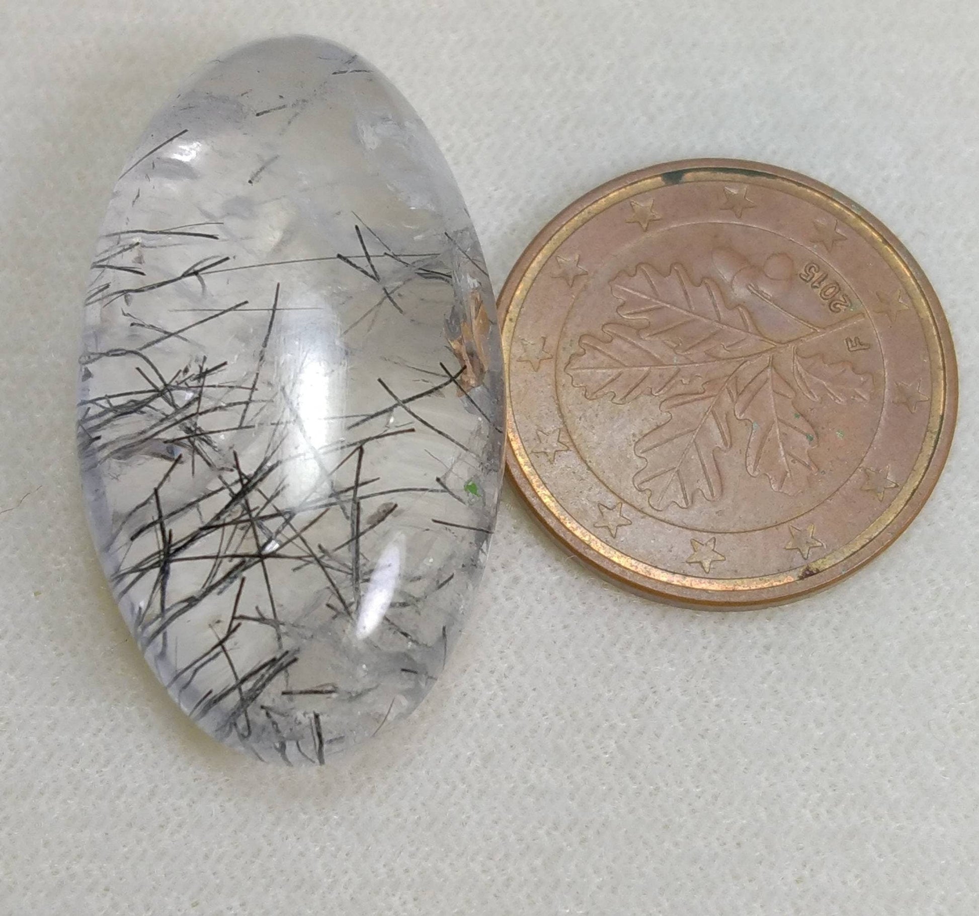 ARSAA GEMS AND MINERALSNatural fine quality beautiful 50 Carat oval shape black Tourmaline included quartz Cabochon - Premium  from ARSAA GEMS AND MINERALS - Just $30.00! Shop now at ARSAA GEMS AND MINERALS