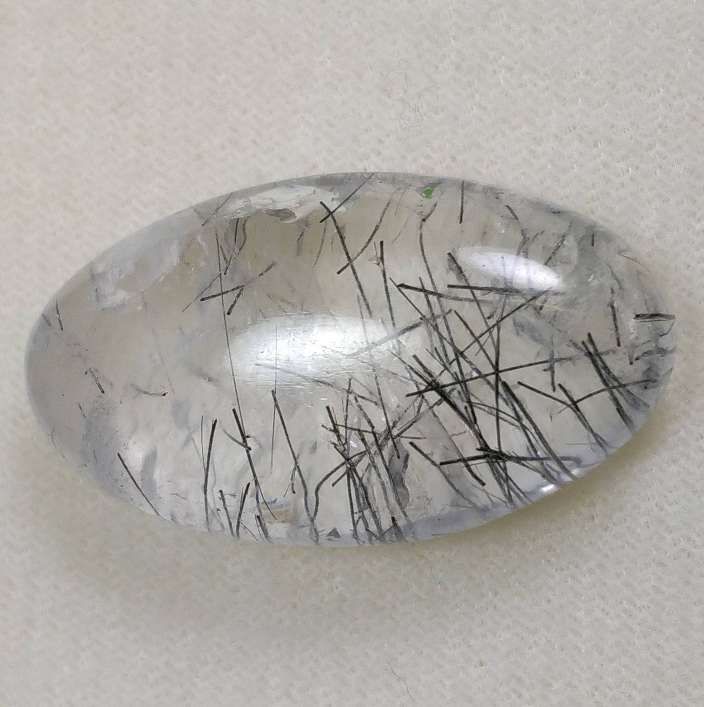 ARSAA GEMS AND MINERALSNatural fine quality beautiful 50 Carat oval shape black Tourmaline included quartz Cabochon - Premium  from ARSAA GEMS AND MINERALS - Just $30.00! Shop now at ARSAA GEMS AND MINERALS