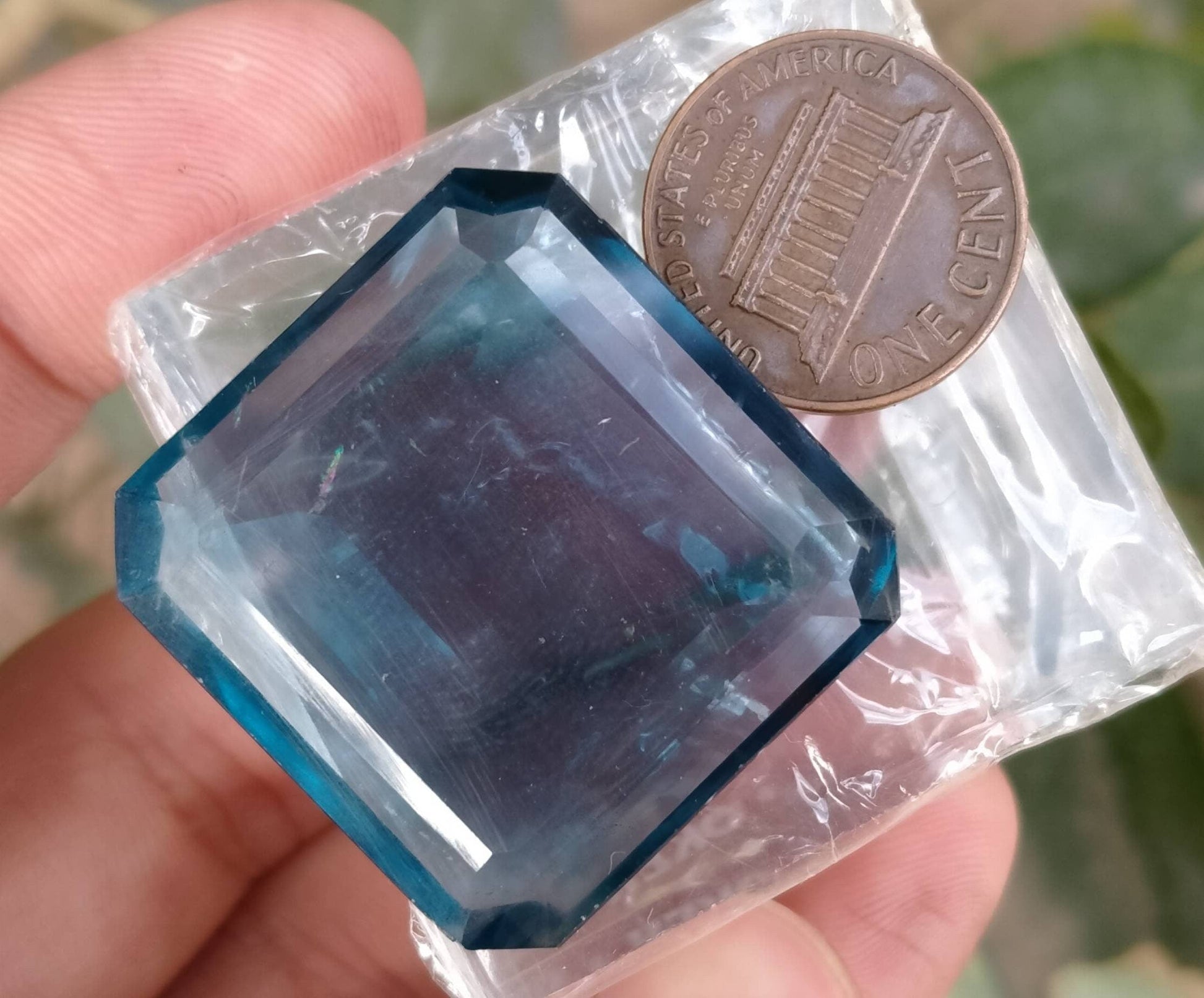 ARSAA GEMS AND MINERALSNatural top quality beautiful faceted 73 carats Asscher Shape flourite gem - Premium  from ARSAA GEMS AND MINERALS - Just $35.00! Shop now at ARSAA GEMS AND MINERALS