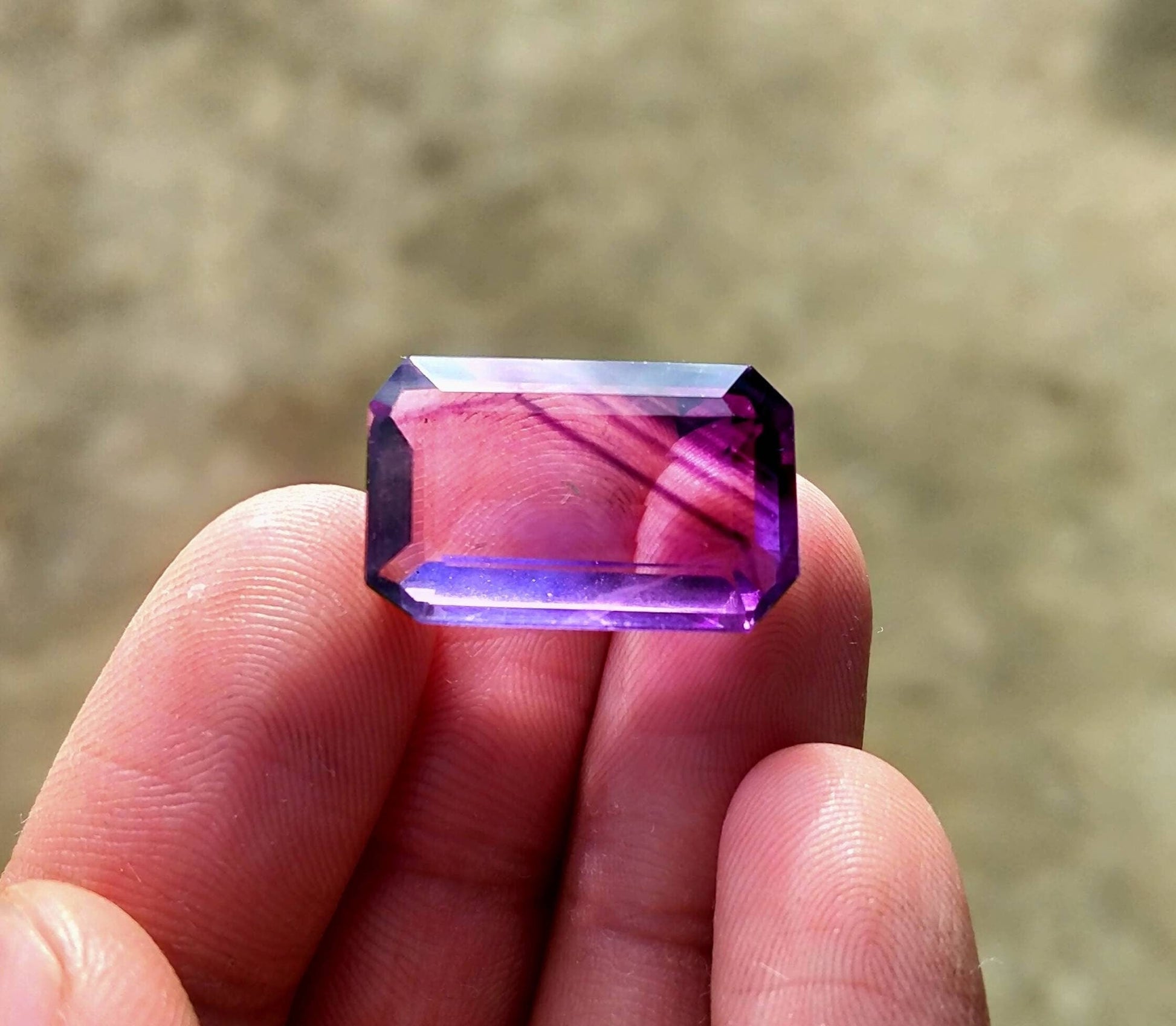ARSAA GEMS AND MINERALSNatural top quality faceted beautiful 25 carats radiant shape flourite gem - Premium  from ARSAA GEMS AND MINERALS - Just $25.00! Shop now at ARSAA GEMS AND MINERALS