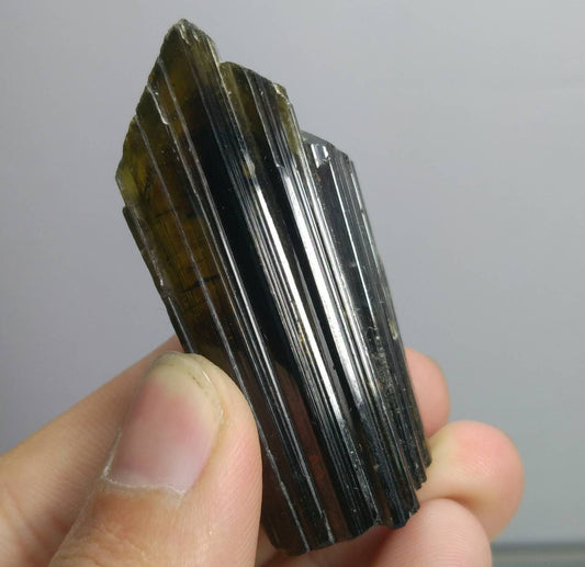 ARSAA GEMS AND MINERALSNatural aesthetic Beautiful 44.5 grams twins perfectly terminated epidote crystal - Premium  from ARSAA GEMS AND MINERALS - Just $80.00! Shop now at ARSAA GEMS AND MINERALS