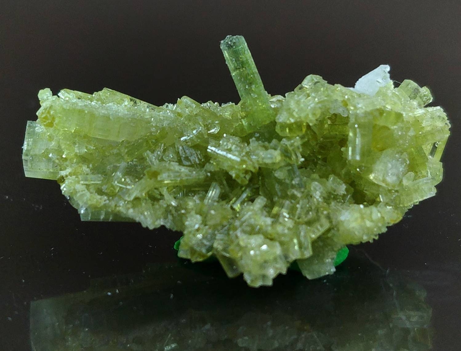 ARSAA GEMS AND MINERALSGreen tourmaline terminated on matrix cluster from Skardu GilgitBaltistan Pakistan, weight 7.6 grams - Premium  from ARSAA GEMS AND MINERALS - Just $75.00! Shop now at ARSAA GEMS AND MINERALS