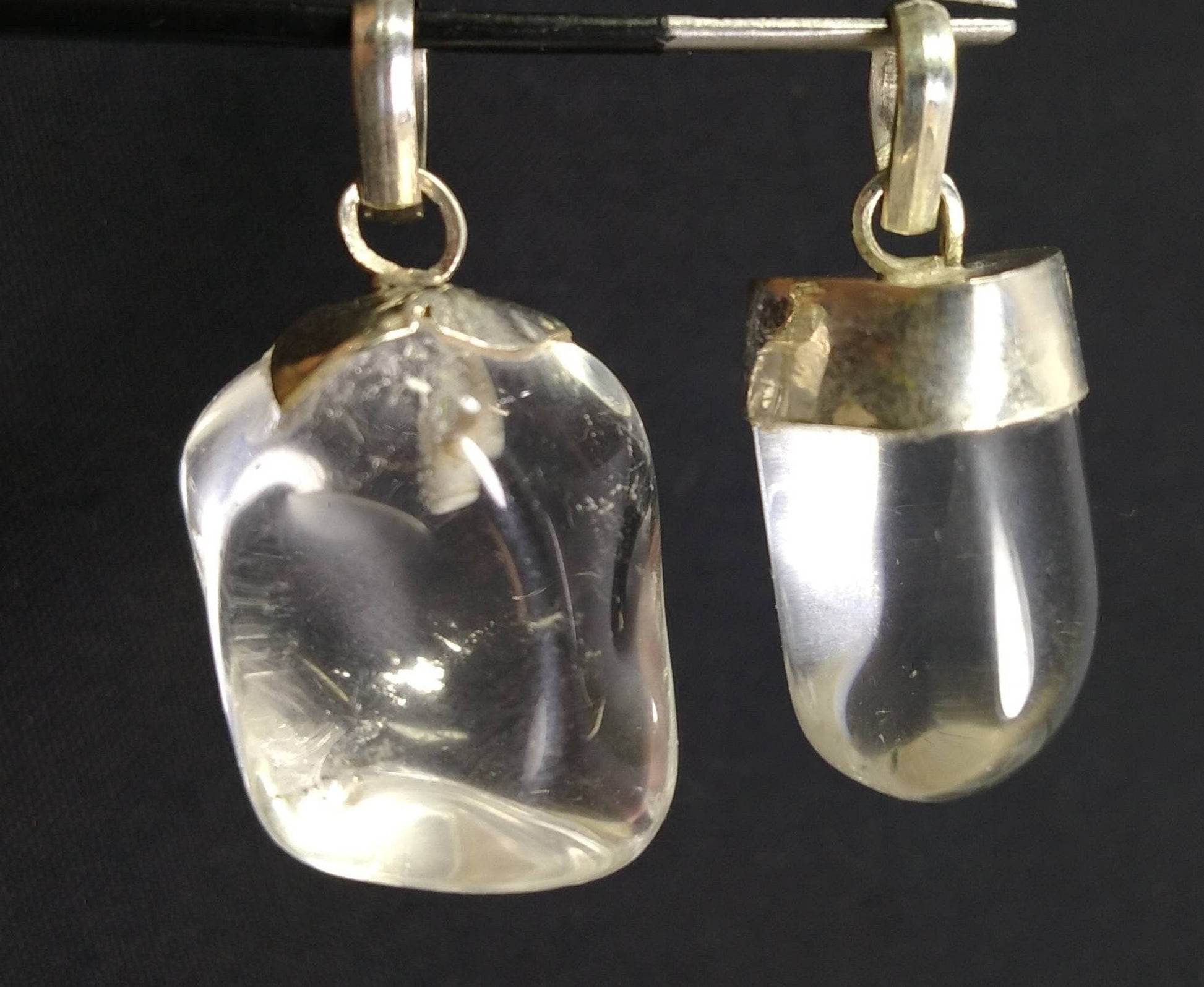 ARSAA GEMS AND MINERALSNatural aesthetic Beautiful silver pendants of clear quartz - Premium  from ARSAA GEMS AND MINERALS - Just $30.00! Shop now at ARSAA GEMS AND MINERALS