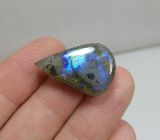 ARSAA GEMS AND MINERALSNatural fine quality beautiful 22 carats pear shape labradorite cabochon - Premium  from ARSAA GEMS AND MINERALS - Just $15.00! Shop now at ARSAA GEMS AND MINERALS