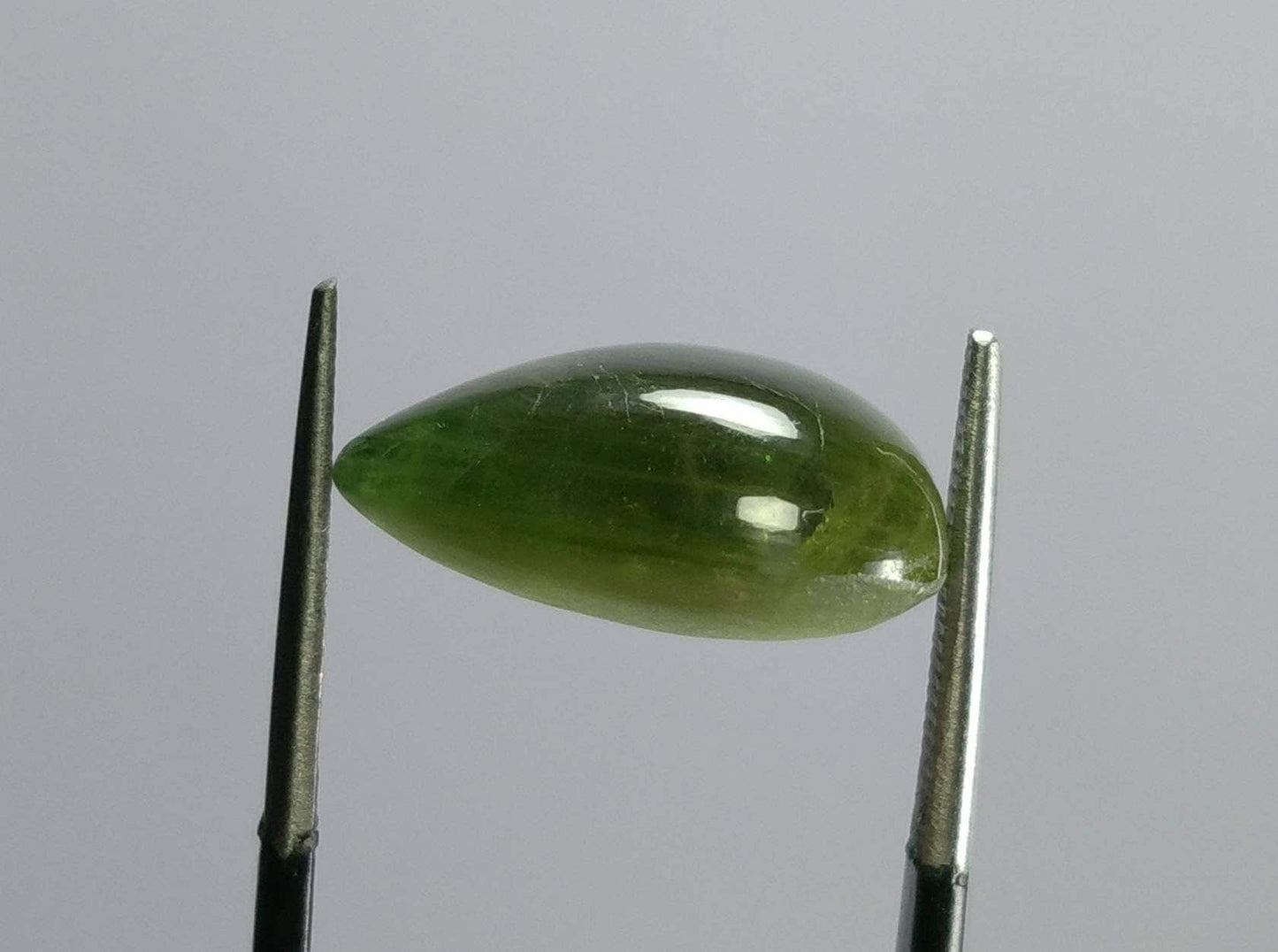 ARSAA GEMS AND MINERALSNatural fine quality beautiful 18 carat pear shape partially star green sapphire Cabochon - Premium  from ARSAA GEMS AND MINERALS - Just $35.00! Shop now at ARSAA GEMS AND MINERALS