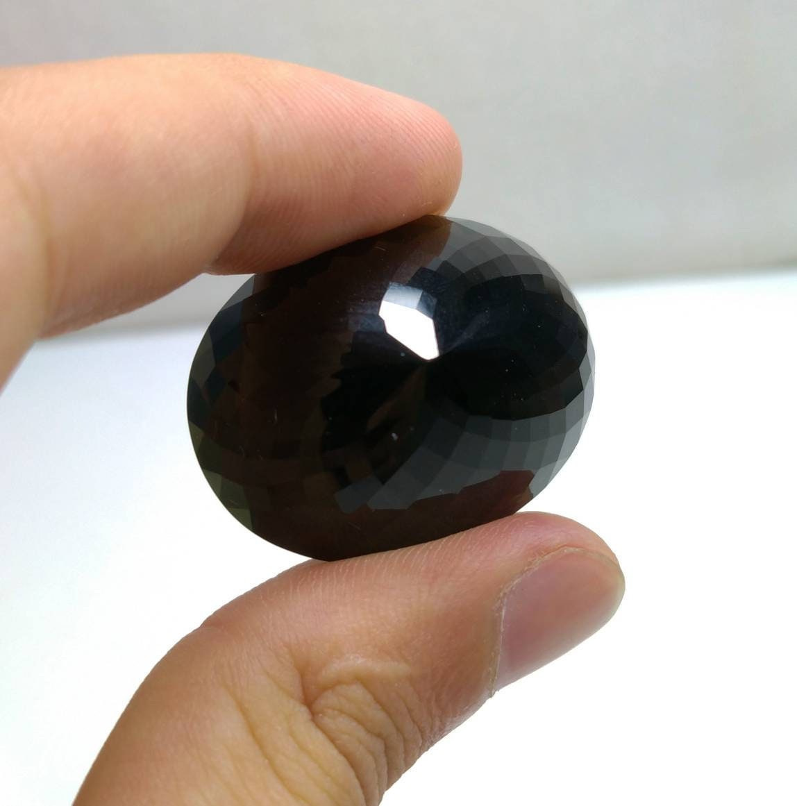 ARSAA GEMS AND MINERALSNatural fine quality beautiful 91 carats faceted oval shape smokey quartz gem - Premium  from ARSAA GEMS AND MINERALS - Just $23.00! Shop now at ARSAA GEMS AND MINERALS