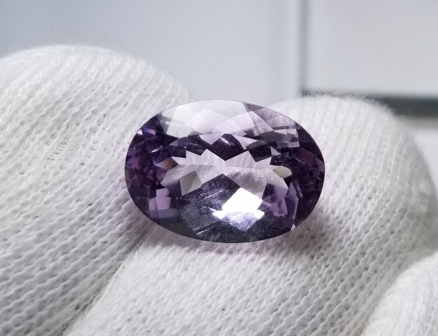 ARSAA GEMS AND MINERALSNatural good quality ring size faceted Amethsyt gem - Premium  from ARSAA GEMS AND MINERALS - Just $16.00! Shop now at ARSAA GEMS AND MINERALS