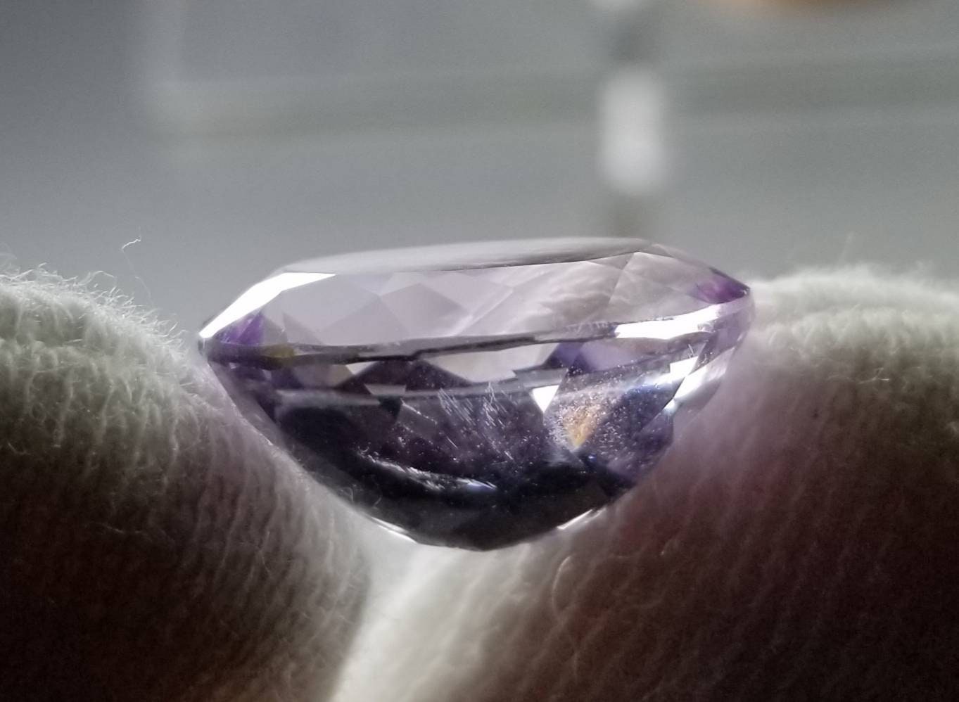 ARSAA GEMS AND MINERALSNatural good quality ring size faceted Amethsyt gem - Premium  from ARSAA GEMS AND MINERALS - Just $16.00! Shop now at ARSAA GEMS AND MINERALS