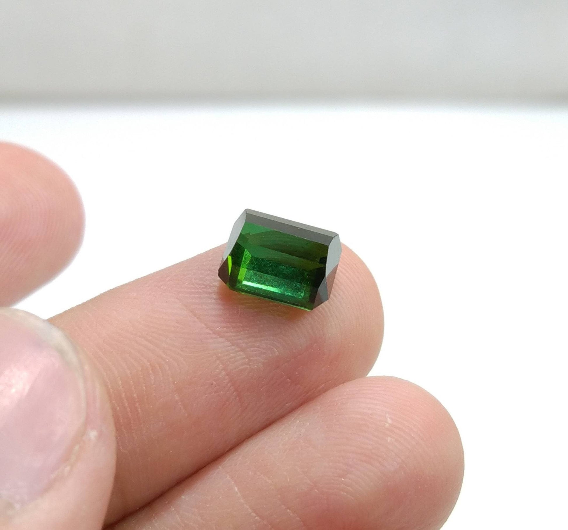 ARSAA GEMS AND MINERALSNatural high quality beautiful 3 carats faceted radiant shape green tourmaline gem - Premium  from ARSAA GEMS AND MINERALS - Just $60.00! Shop now at ARSAA GEMS AND MINERALS