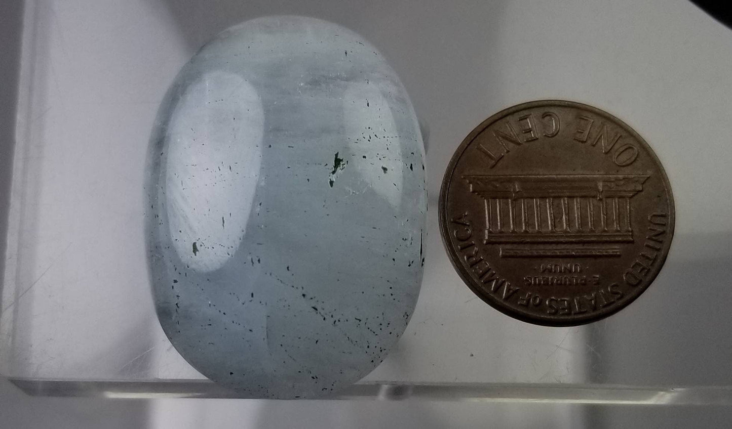 ARSAA GEMS AND MINERALSNatural good quality locket size Aquamarine cabochon - Premium  from ARSAA GEMS AND MINERALS - Just $20.00! Shop now at ARSAA GEMS AND MINERALS
