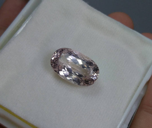 ARSAA GEMS AND MINERALSNatural top quality beautiful 17.5 caratVV clarity faceted oval shape kunzite gem - Premium  from ARSAA GEMS AND MINERALS - Just $35.00! Shop now at ARSAA GEMS AND MINERALS