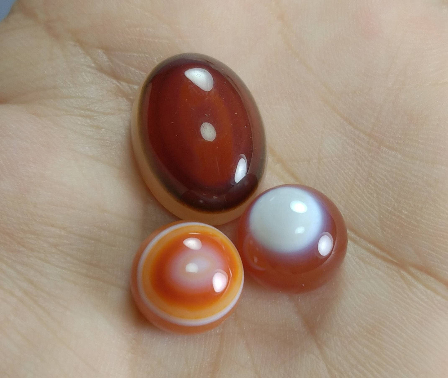ARSAA GEMS AND MINERALSNatural fine quality beautiful 41 carats small set of fine agate Cabochons - Premium  from ARSAA GEMS AND MINERALS - Just $20.00! Shop now at ARSAA GEMS AND MINERALS