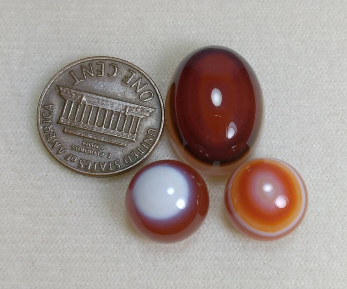 ARSAA GEMS AND MINERALSNatural fine quality beautiful 41 carats small set of fine agate Cabochons - Premium  from ARSAA GEMS AND MINERALS - Just $20.00! Shop now at ARSAA GEMS AND MINERALS