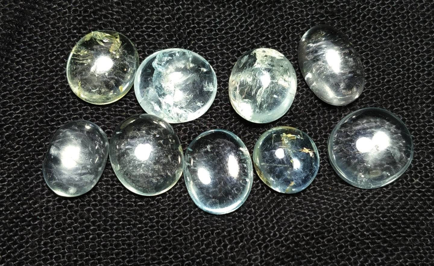 ARSAA GEMS AND MINERALSNatural fine quality beautiful 31 carats small lot of oval shapes aquamarine Cabochons - Premium  from ARSAA GEMS AND MINERALS - Just $62.00! Shop now at ARSAA GEMS AND MINERALS