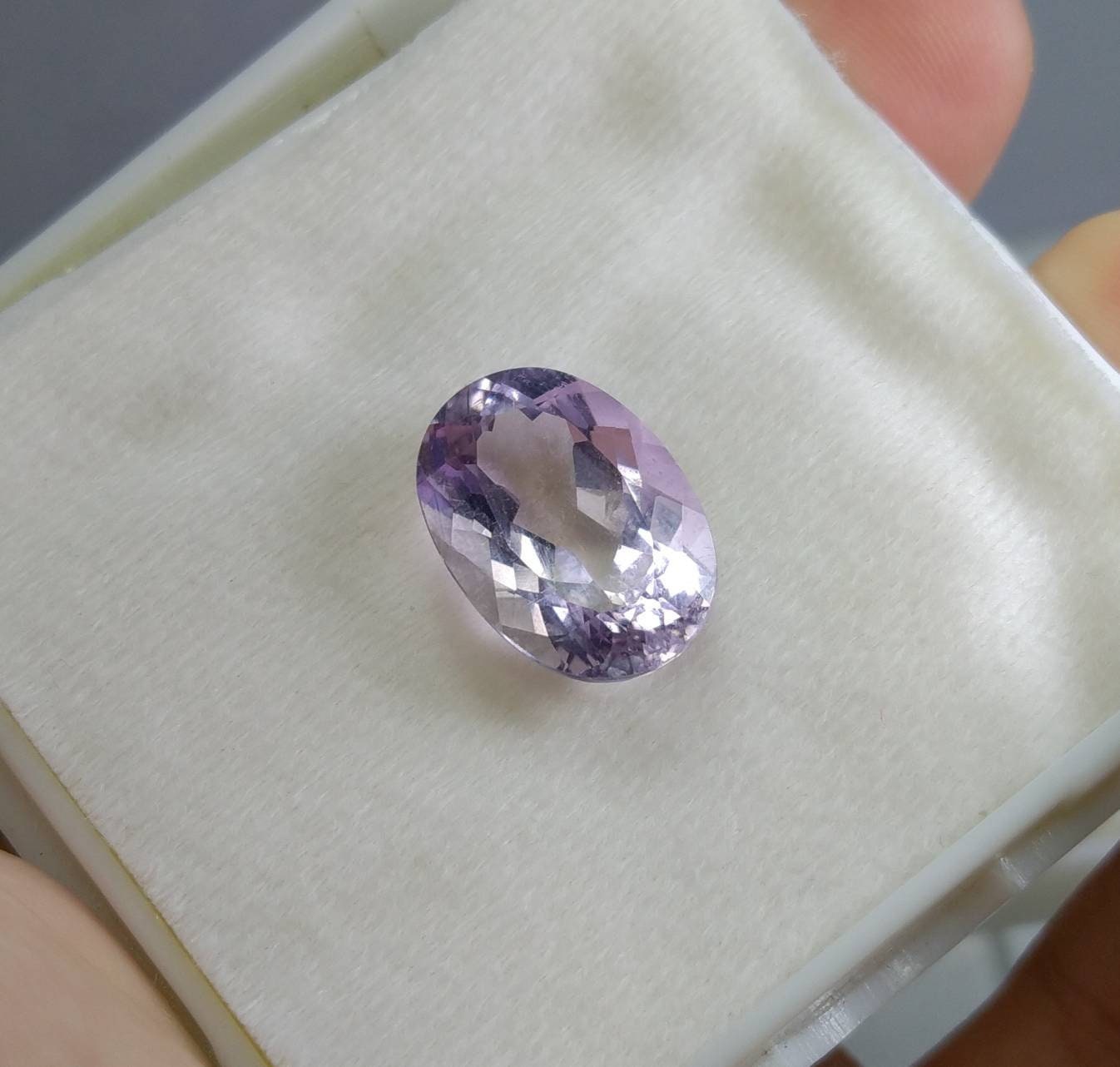 ARSAA GEMS AND MINERALSNatural top quality beautiful 8.5 carats VV clarity faceted oval shape kunzite gem - Premium  from ARSAA GEMS AND MINERALS - Just $27.00! Shop now at ARSAA GEMS AND MINERALS
