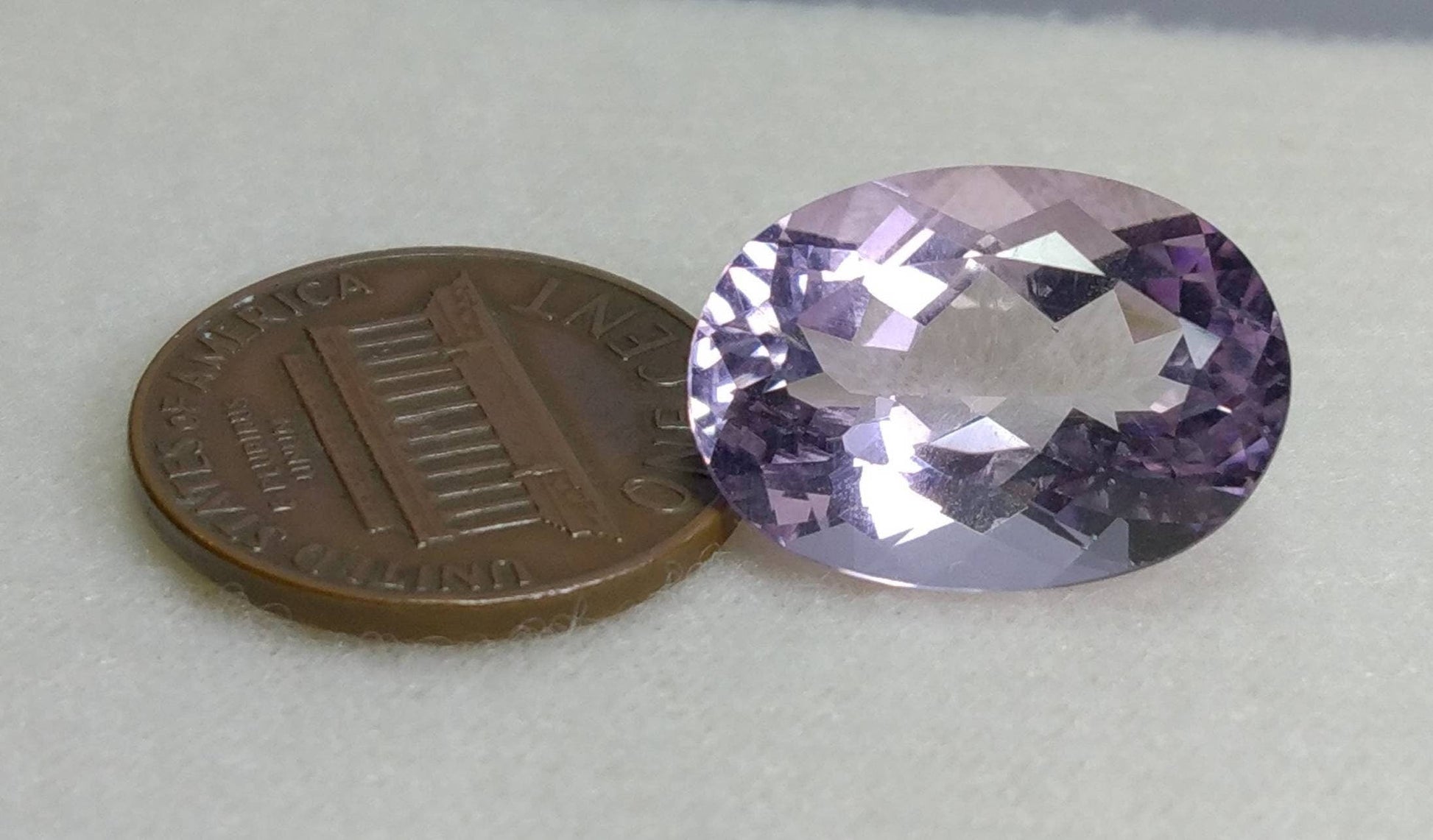 ARSAA GEMS AND MINERALSNatural top quality beautiful 8.5 carats VV clarity faceted oval shape kunzite gem - Premium  from ARSAA GEMS AND MINERALS - Just $27.00! Shop now at ARSAA GEMS AND MINERALS